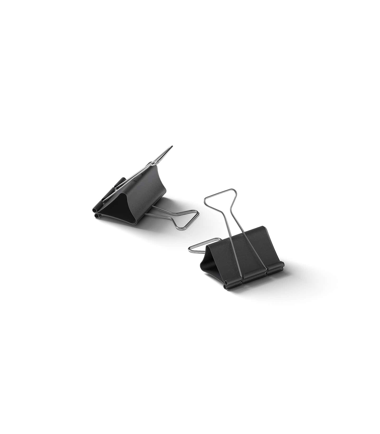 Mockup black clips isometric Mockup Black Clips Isometric