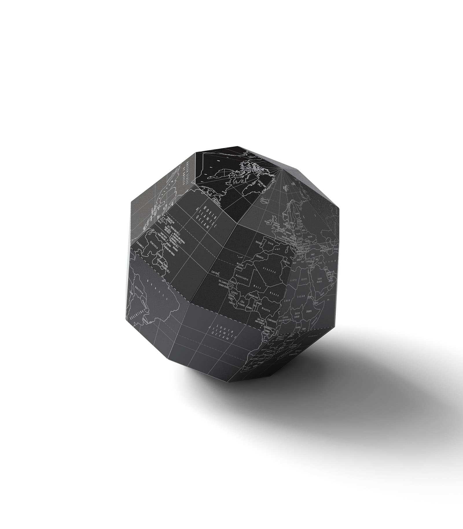 Mockup black globe isometric Mockup Black Globe Isometric