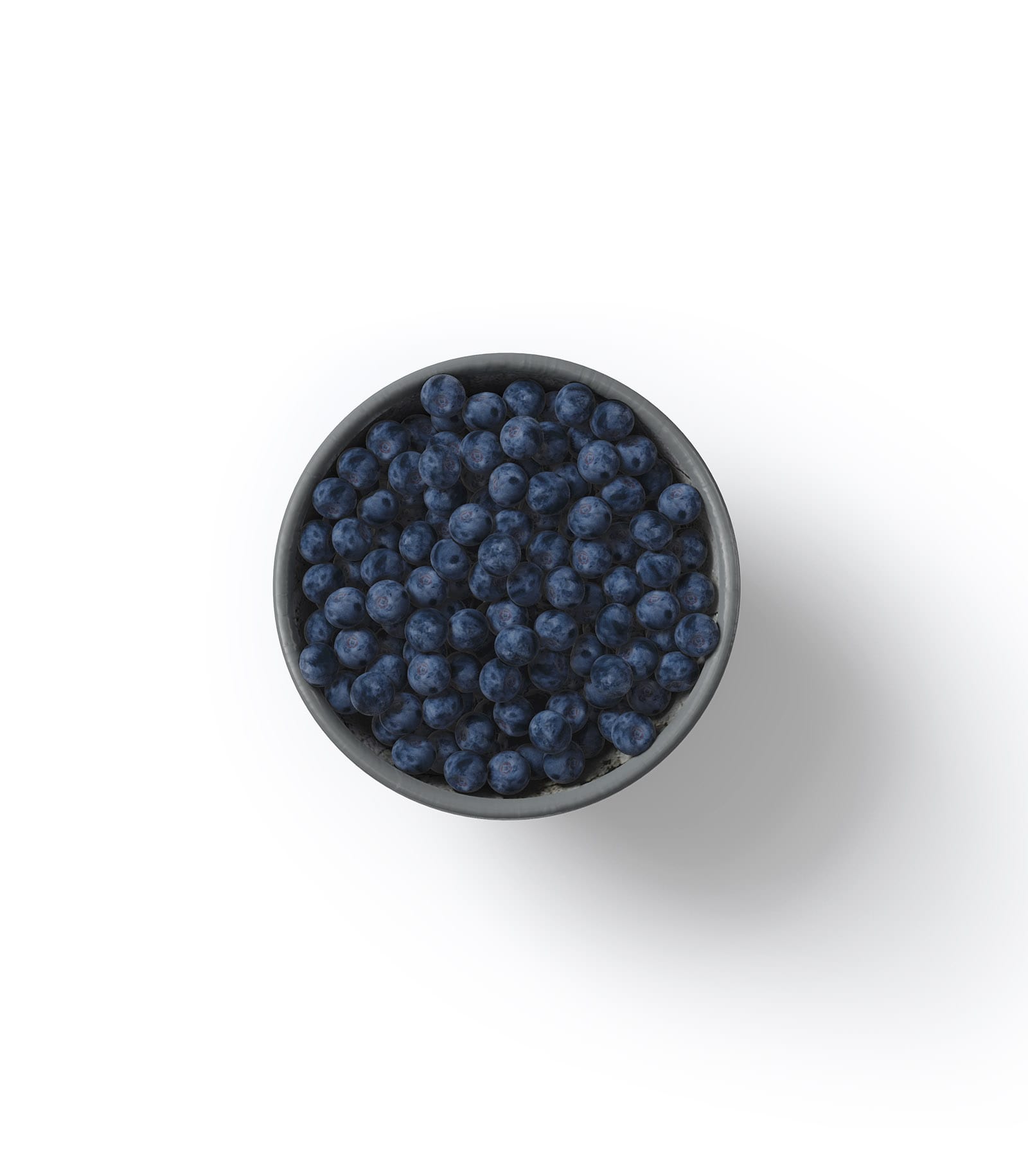 Mockup blueberries in bowl top Mockup Blueberries In Bowl Top