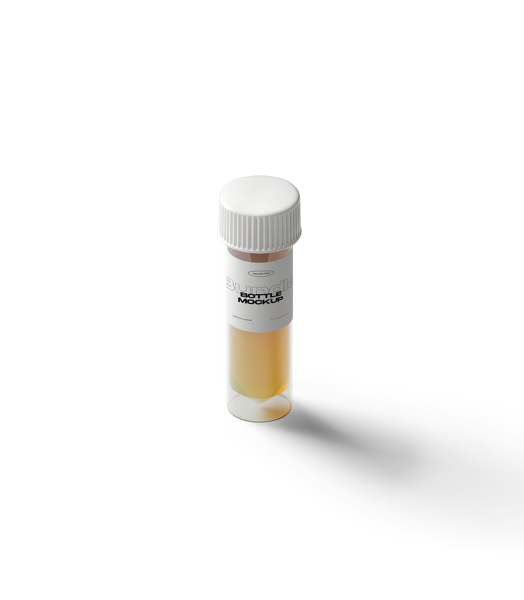 Mockup bottle v8 isometric Mockup Bottle V8 Isometric