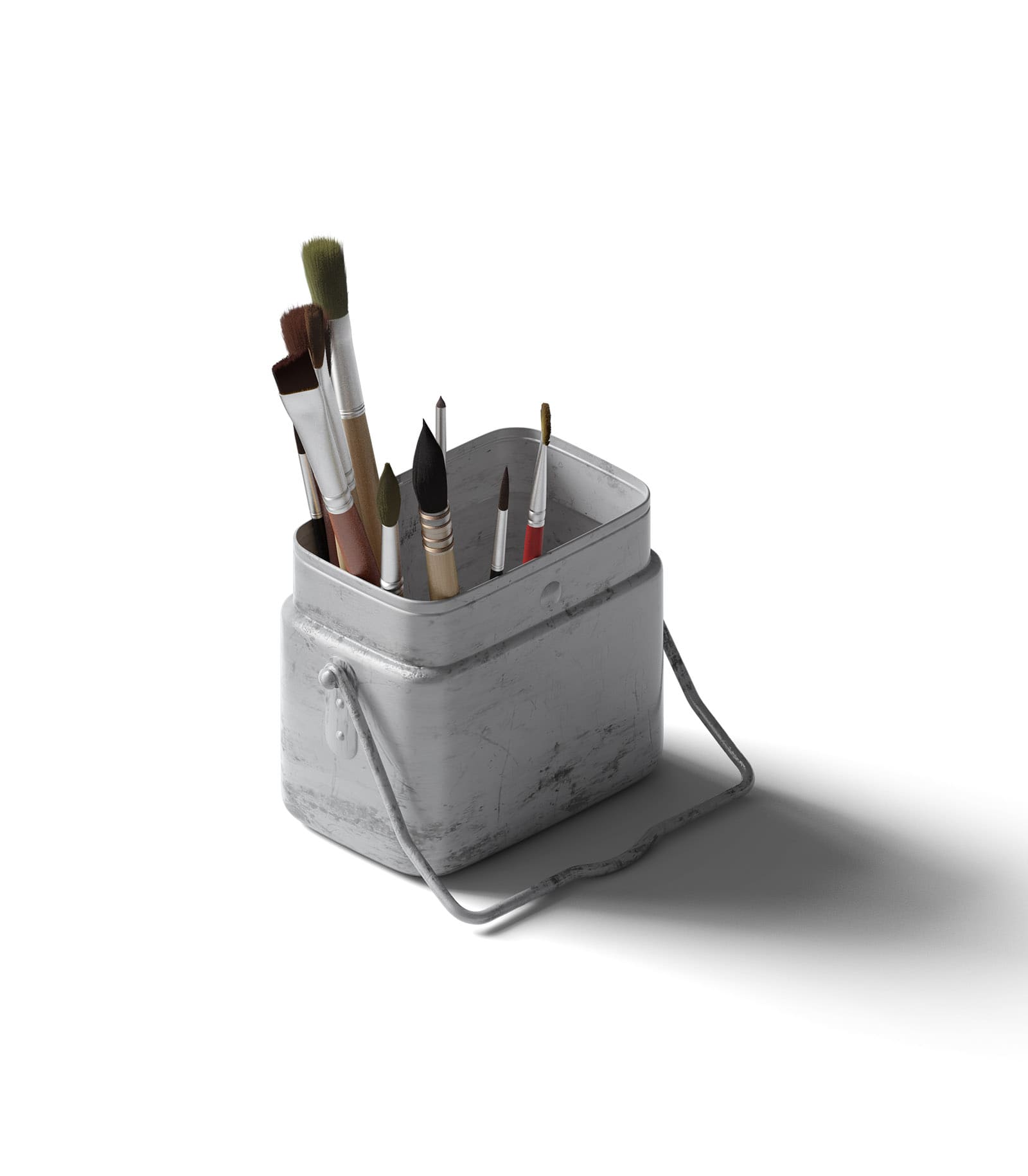 Mockup brush stand isometric v1 Mockup Brush Stand Isometric V1