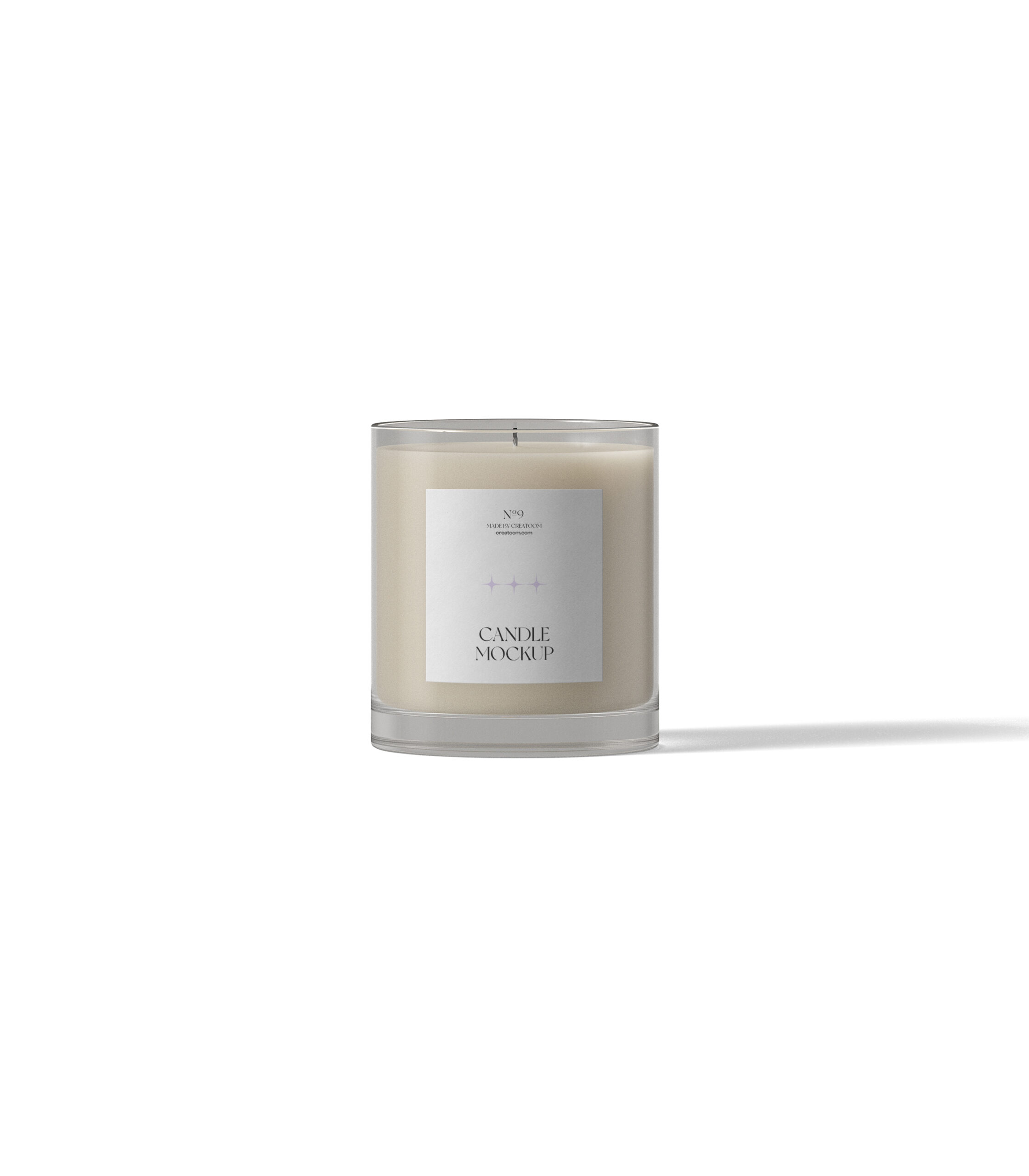 Mockup candle v17 front view Mockup Candle V17 Front View
