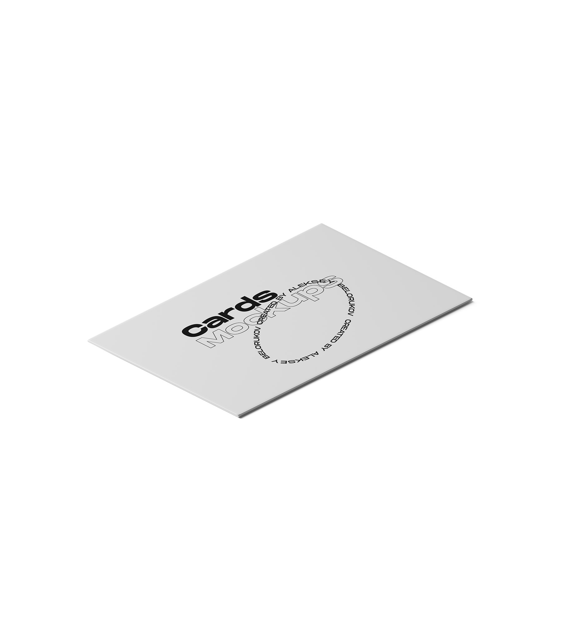 Mockup card v6 isometric Mockup Card V6 Isometric
