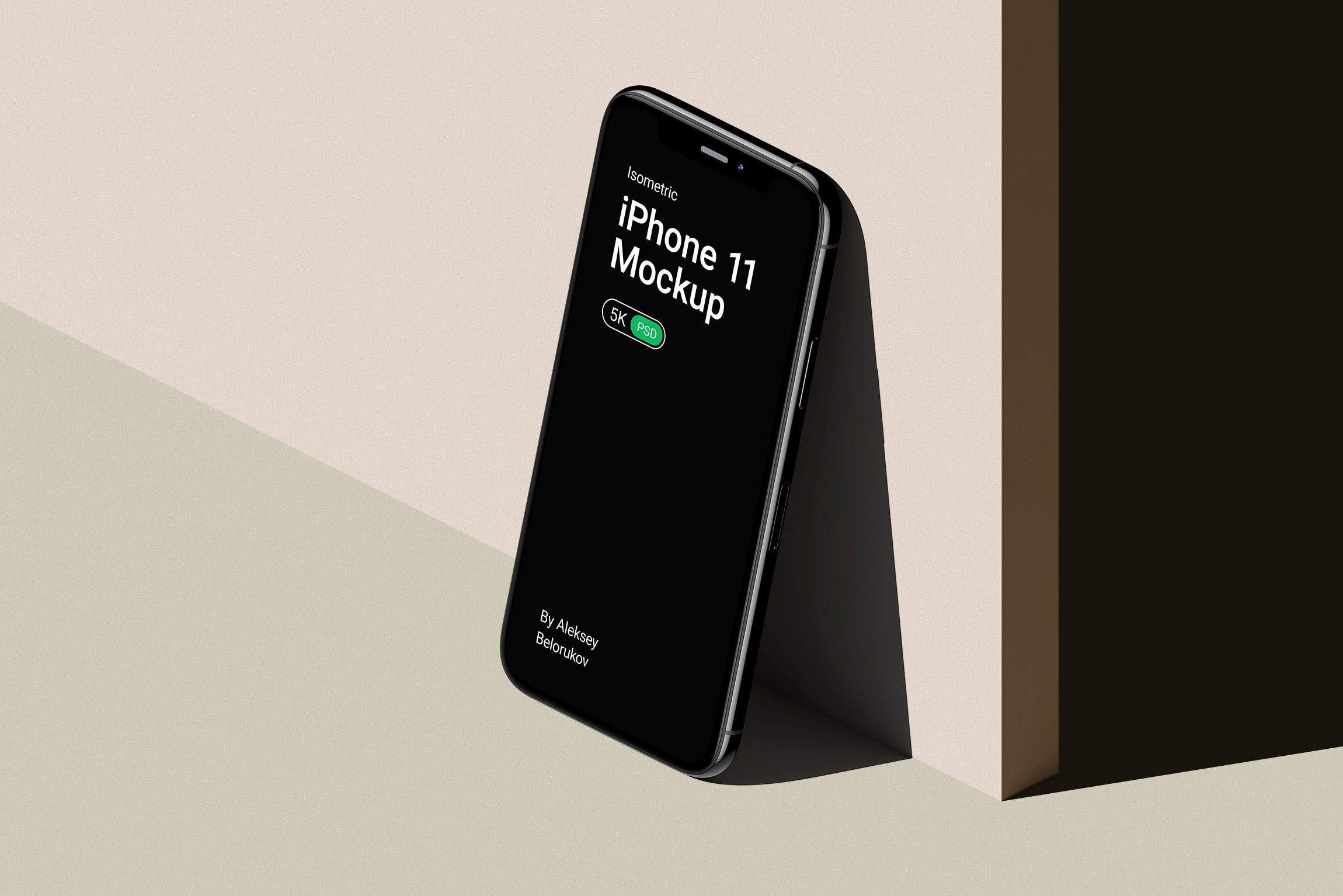 Mockup clear scene with iphone 11 pro v1 isometric Mockup Clear Scene With Iphone 11 Pro V1 Isometric