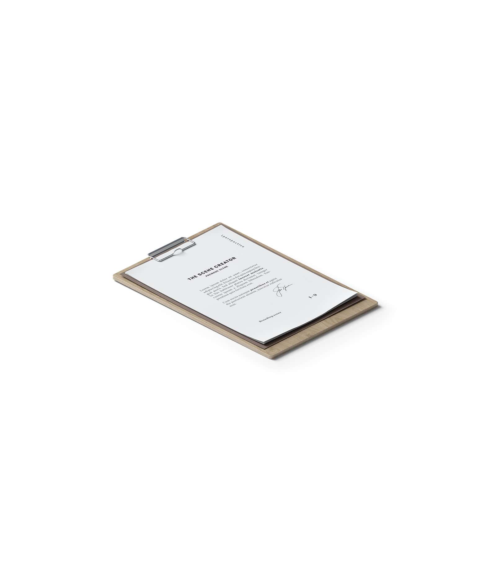 Mockup clipboard isometric v3 Mockup Clipboard Isometric V3