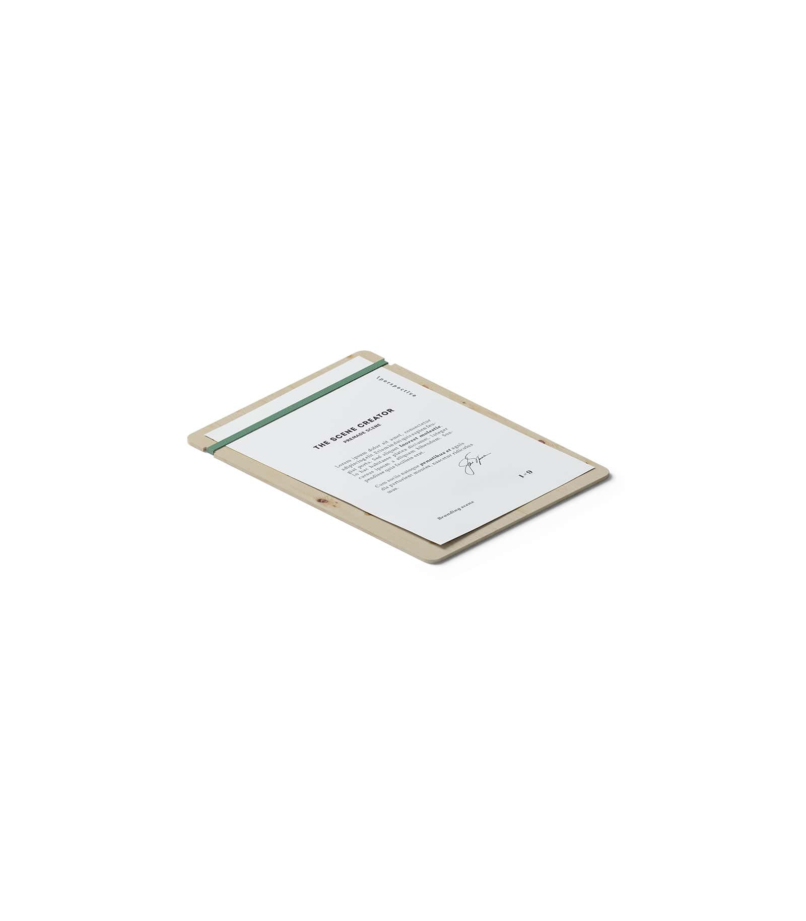 Mockup clipboard isometric v4 Mockup Clipboard Isometric V4