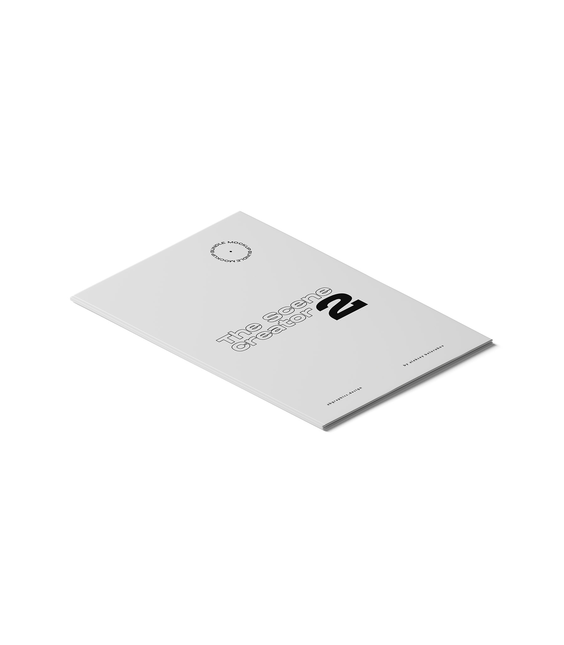 Mockup closed book v1 isometric Mockup Closed Book V1 Isometric