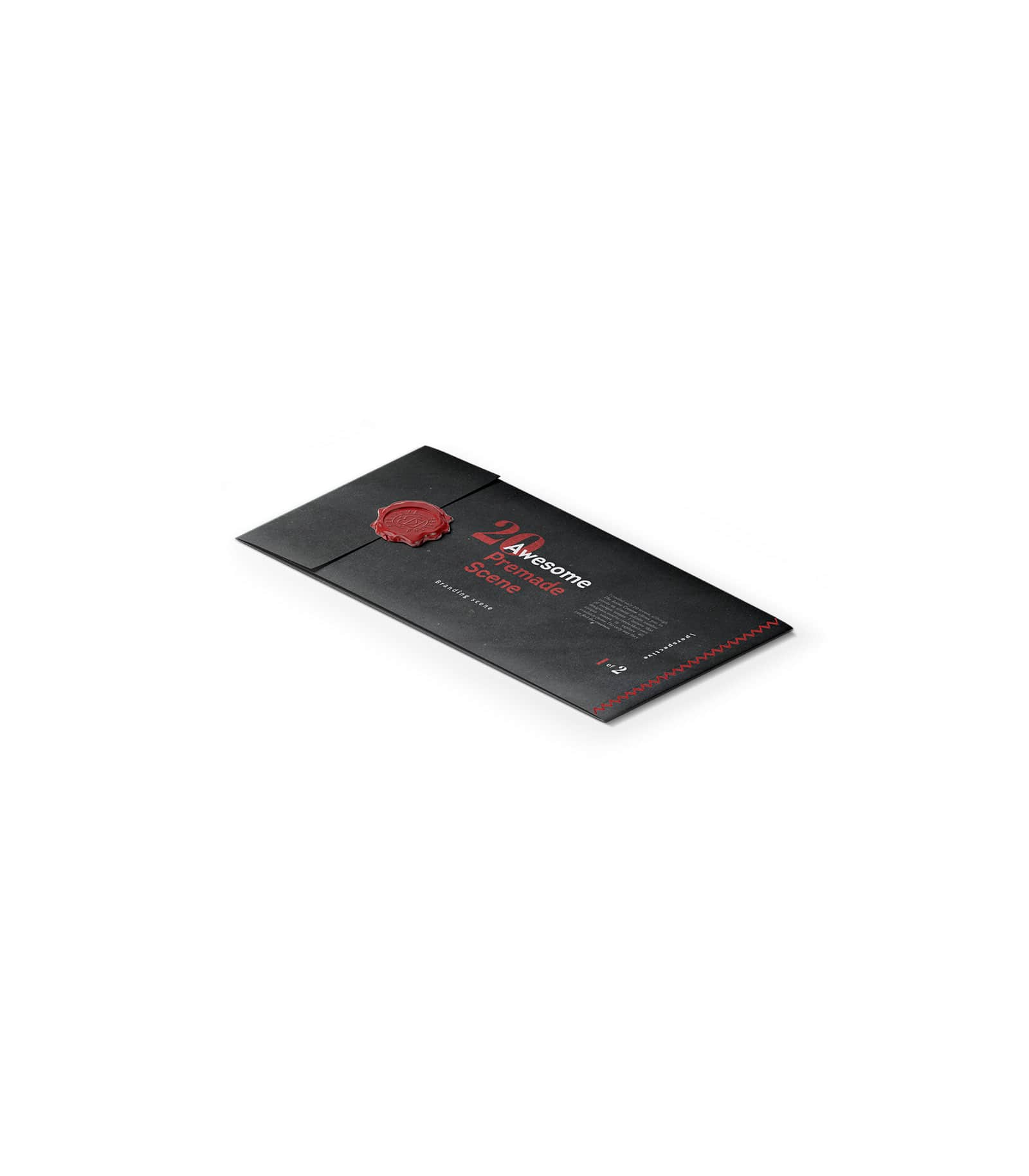 Mockup closed envelope isometric v4 Mockup Closed Envelope Isometric V4