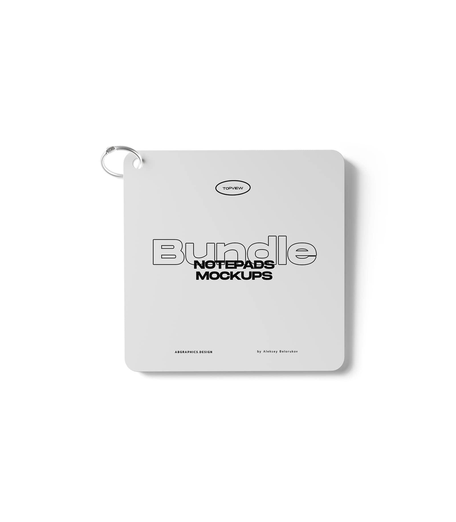 Mockup closed notepad on ring v1 top Mockup Closed Notepad On Ring V1 Top