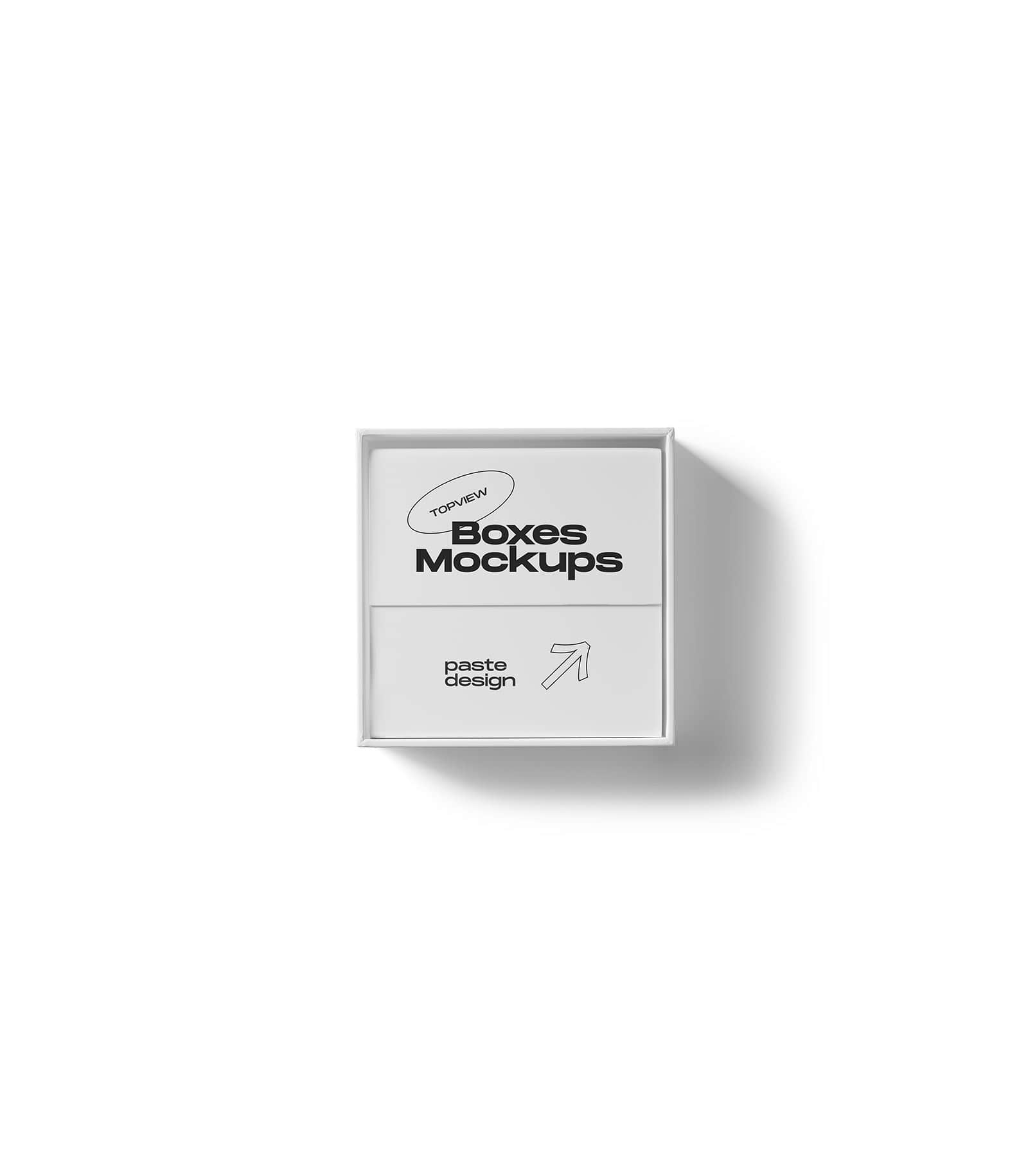 Mockup closed square box v1 top Mockup Closed Square Box V1 Top
