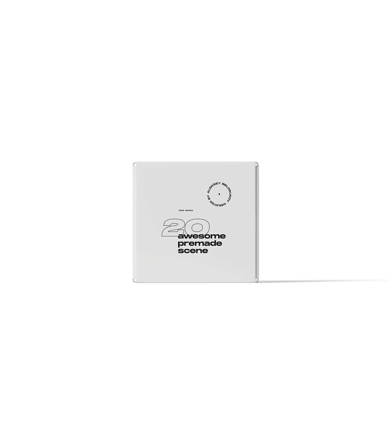 Mockup closed square box v2 front Mockup Closed Square Box V2 Front