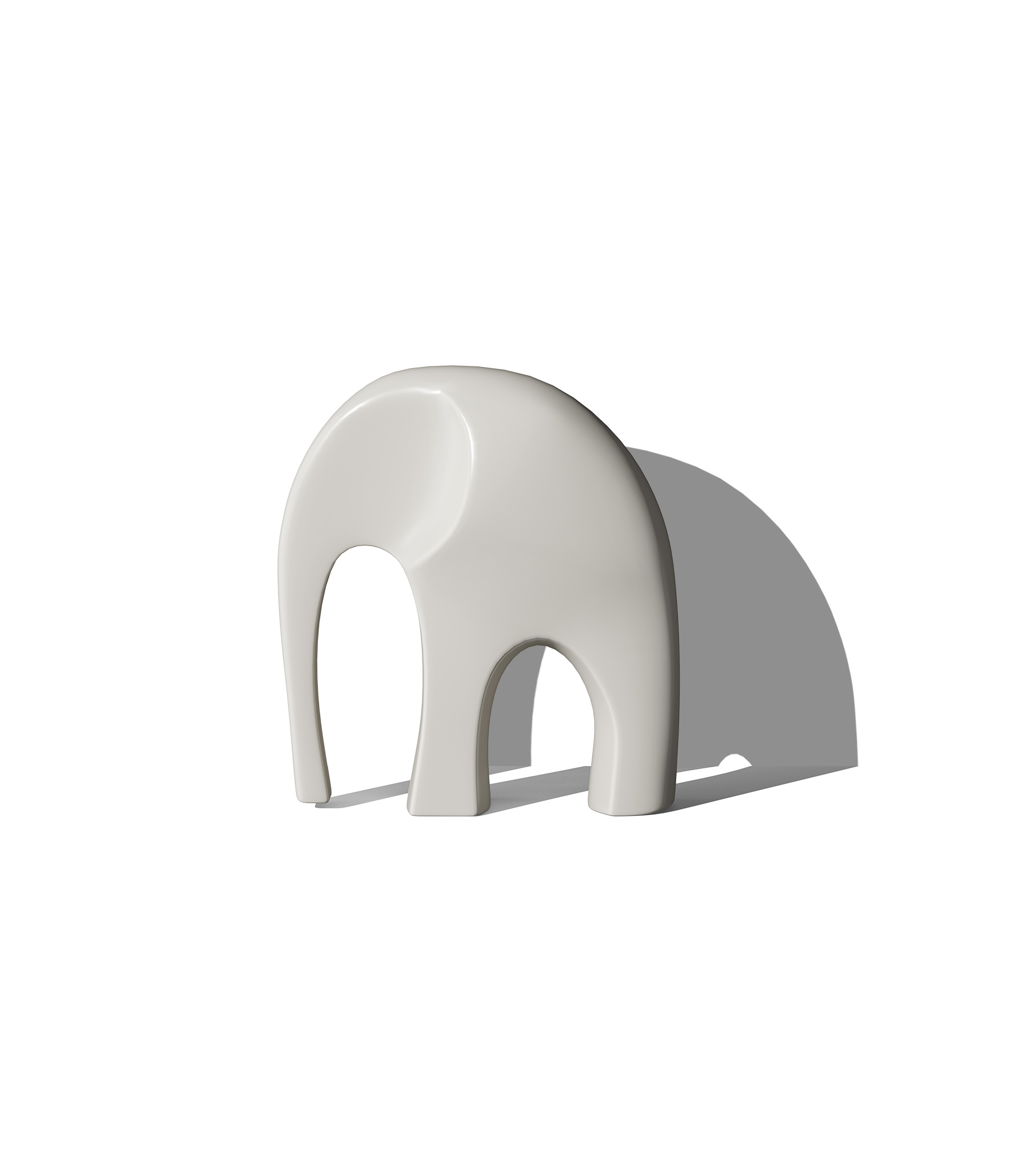 Mockup decorative elephant v2 front view Mockup Decorative Elephant V2 Front View