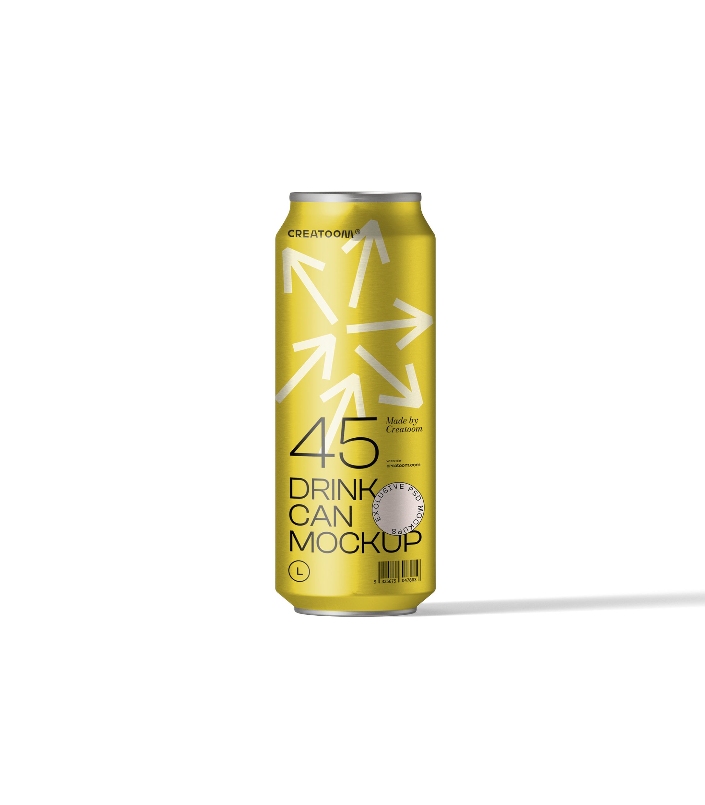 Mockup drink can v21 front view Mockup Drink Can V21 Front View