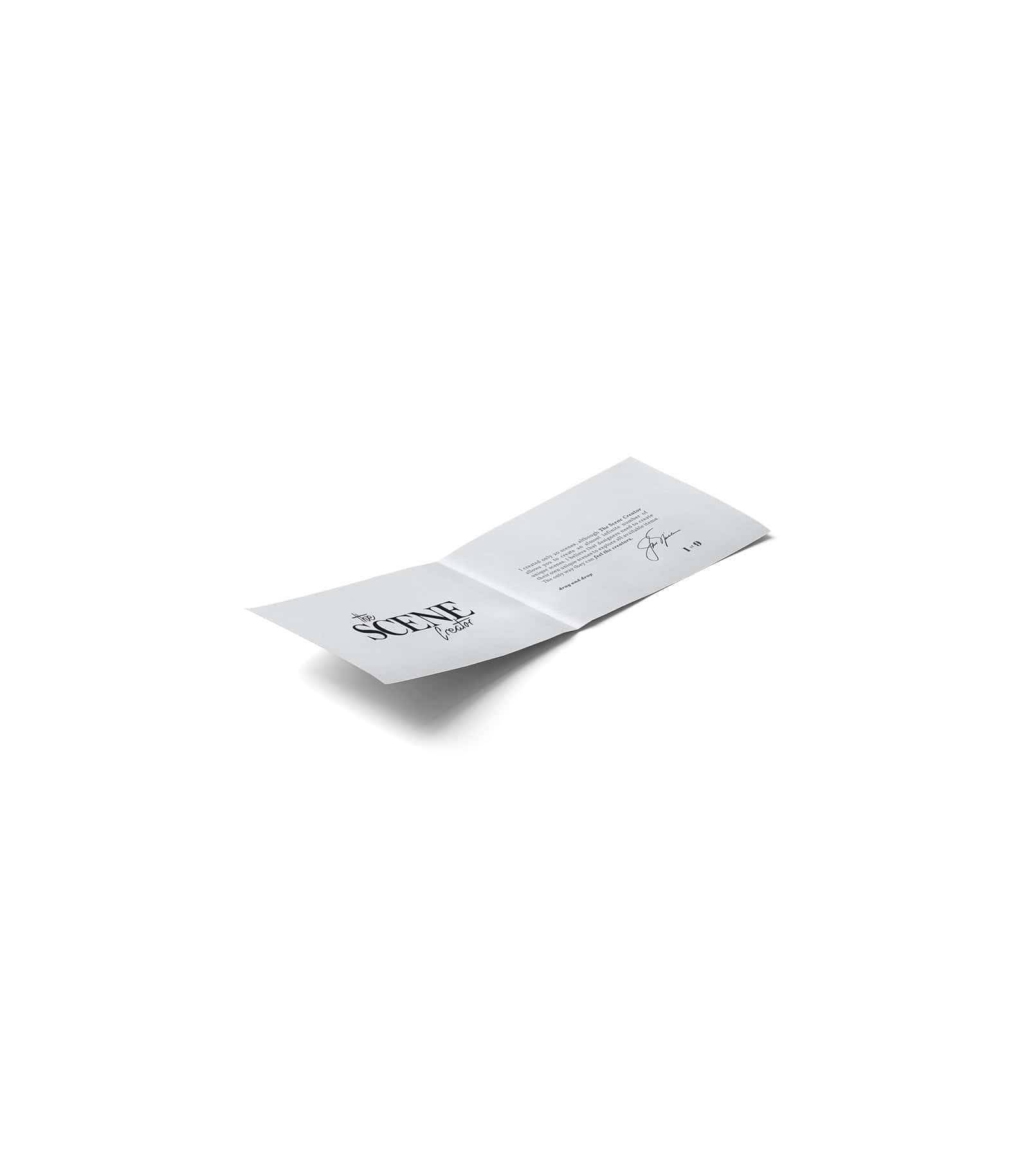 Mockup half paper bent isometric v2 Mockup Half Paper Bent Isometric V2
