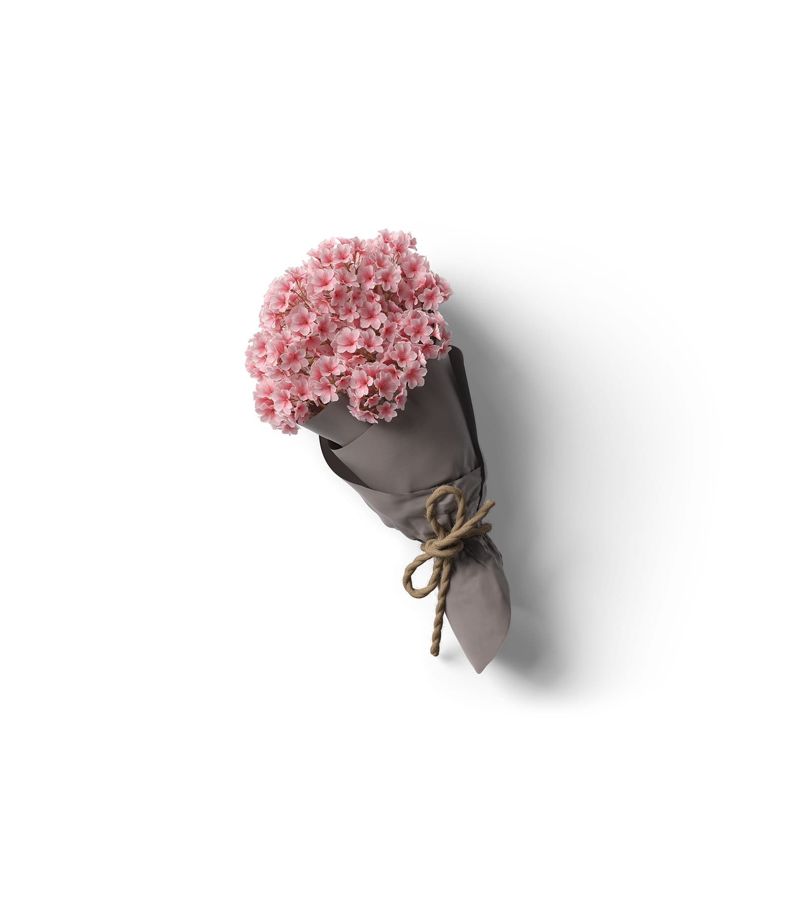 Mockup hydrangea bouquet top Mockup Hydrangea Bouquet Top