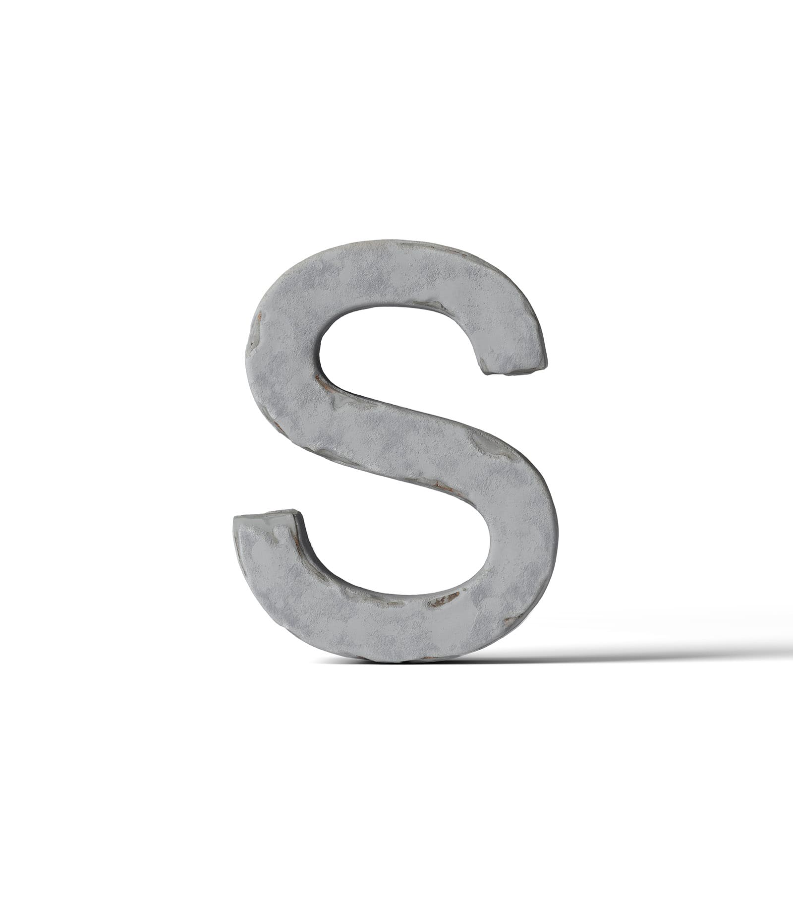 Mockup letter s front Mockup Letter S Front