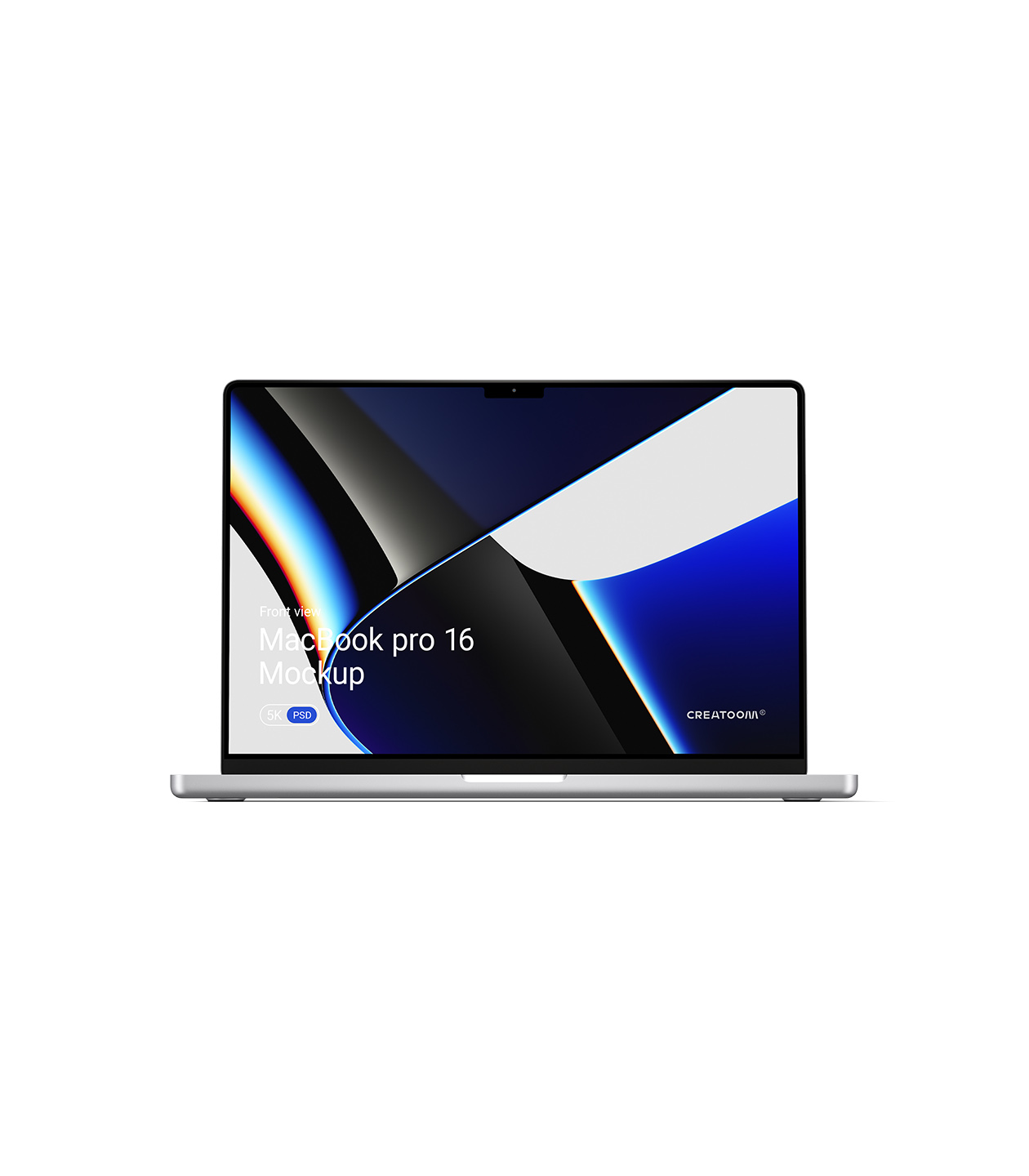 Mockup macbook pro 16 v1 front view Mockup Macbook Pro 16 V1 Front View