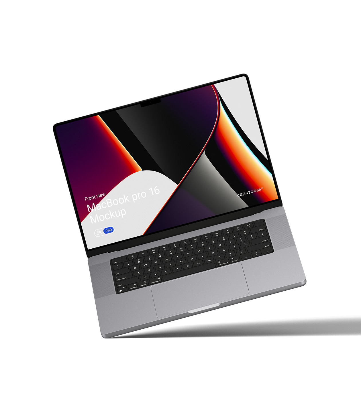 Mockup macbook pro 16 v6 front view Mockup Macbook Pro 16 V6 Front View