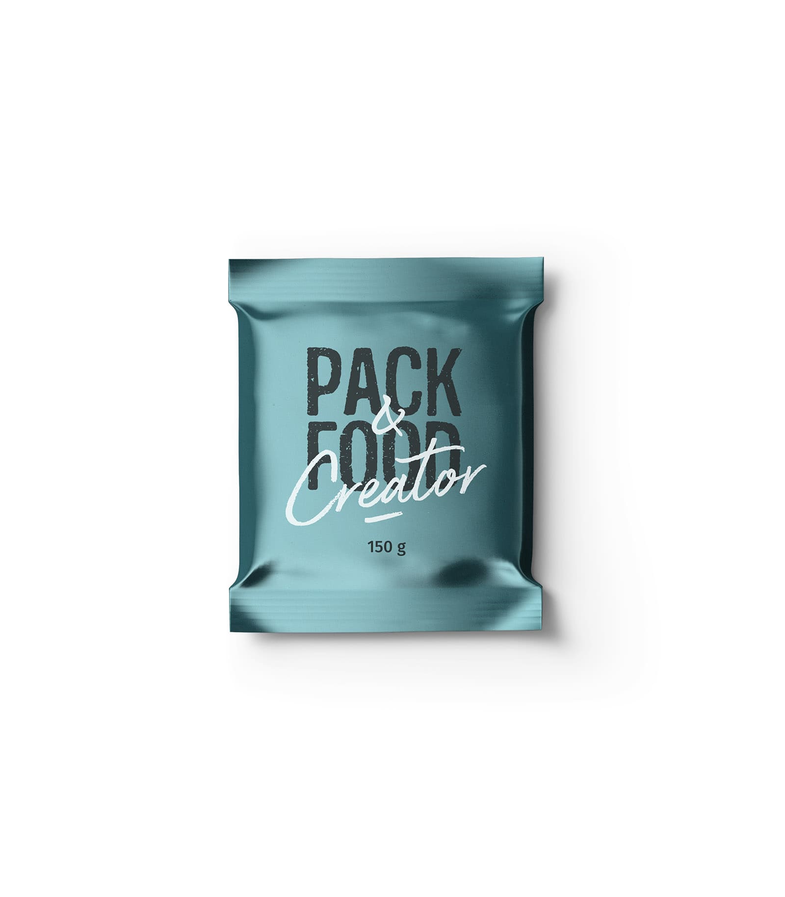 Mockup metallic paper package top Mockup Metallic Paper Package Top