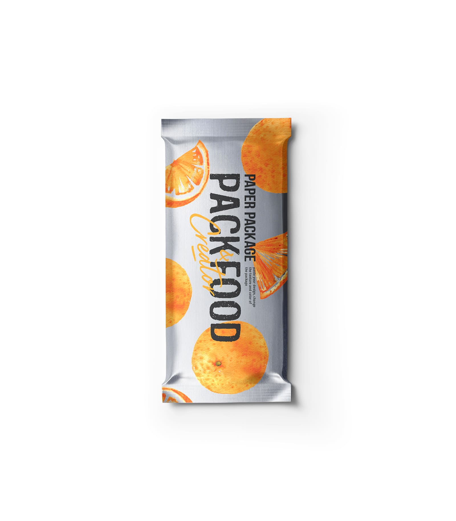 Mockup metallic paper package v2 top Mockup Metallic Paper Package V2 Top