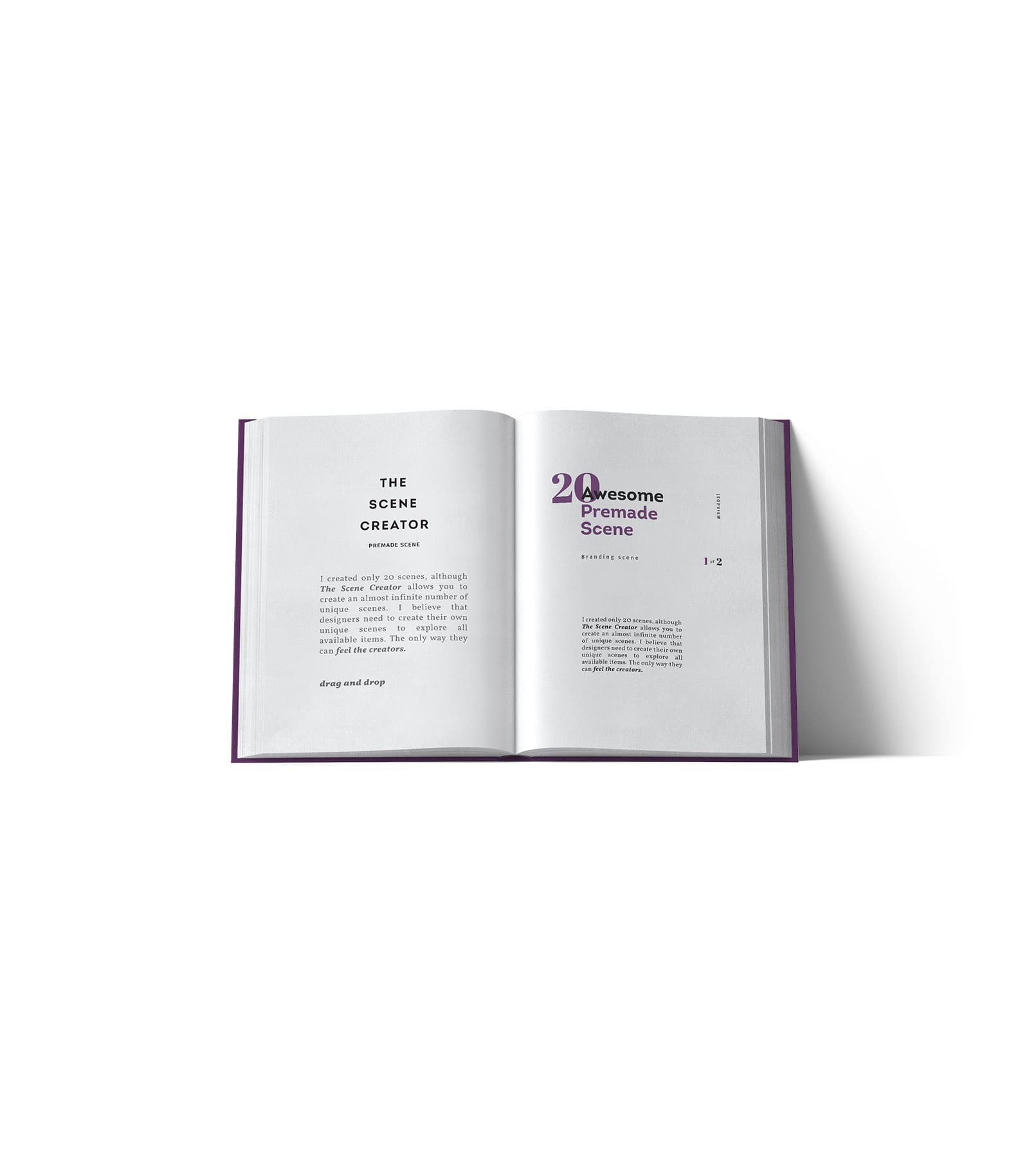 Mockup open book front Mockup Open Book Front