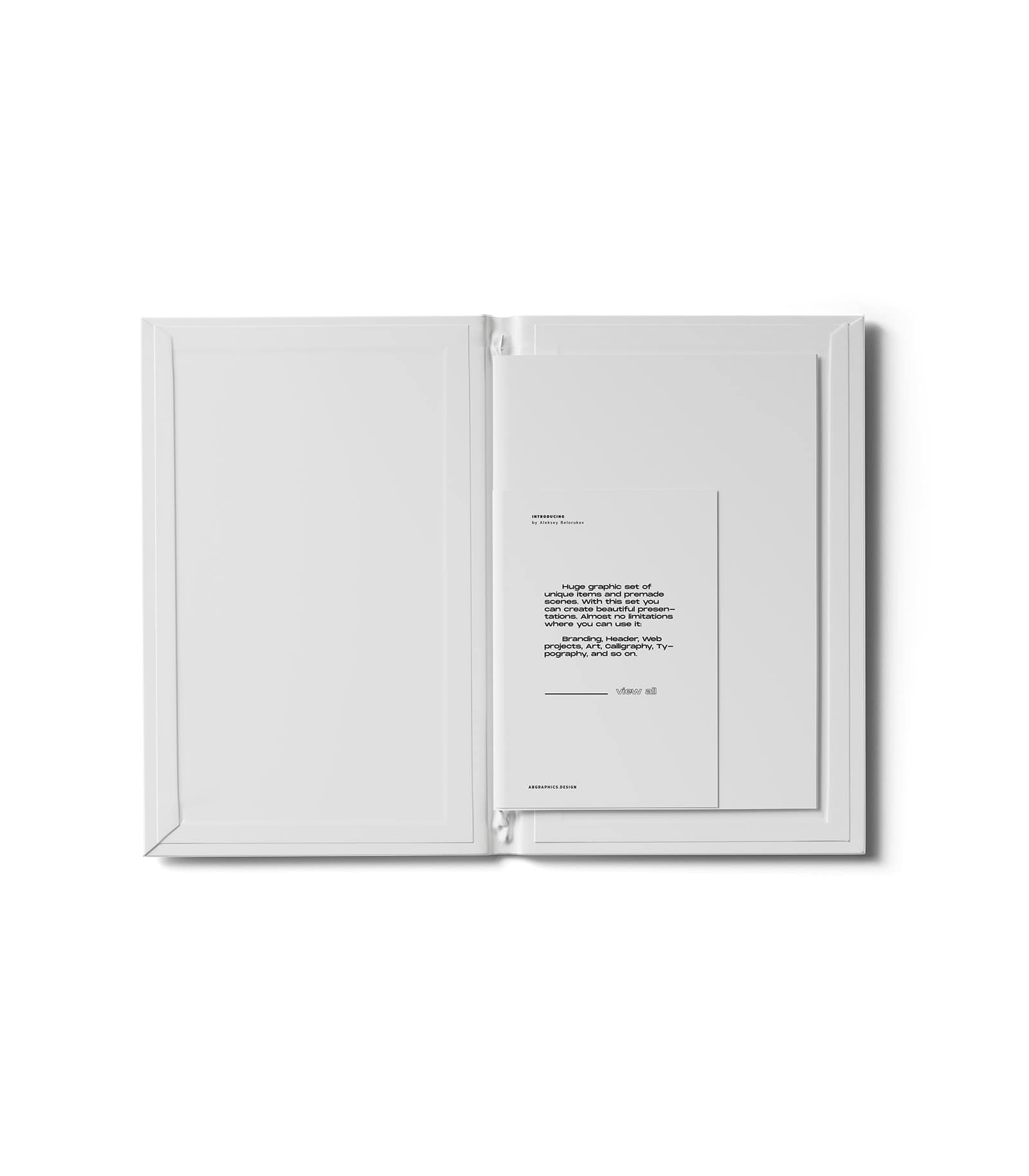 Mockup open book v2 top Mockup Open Book V2 Top