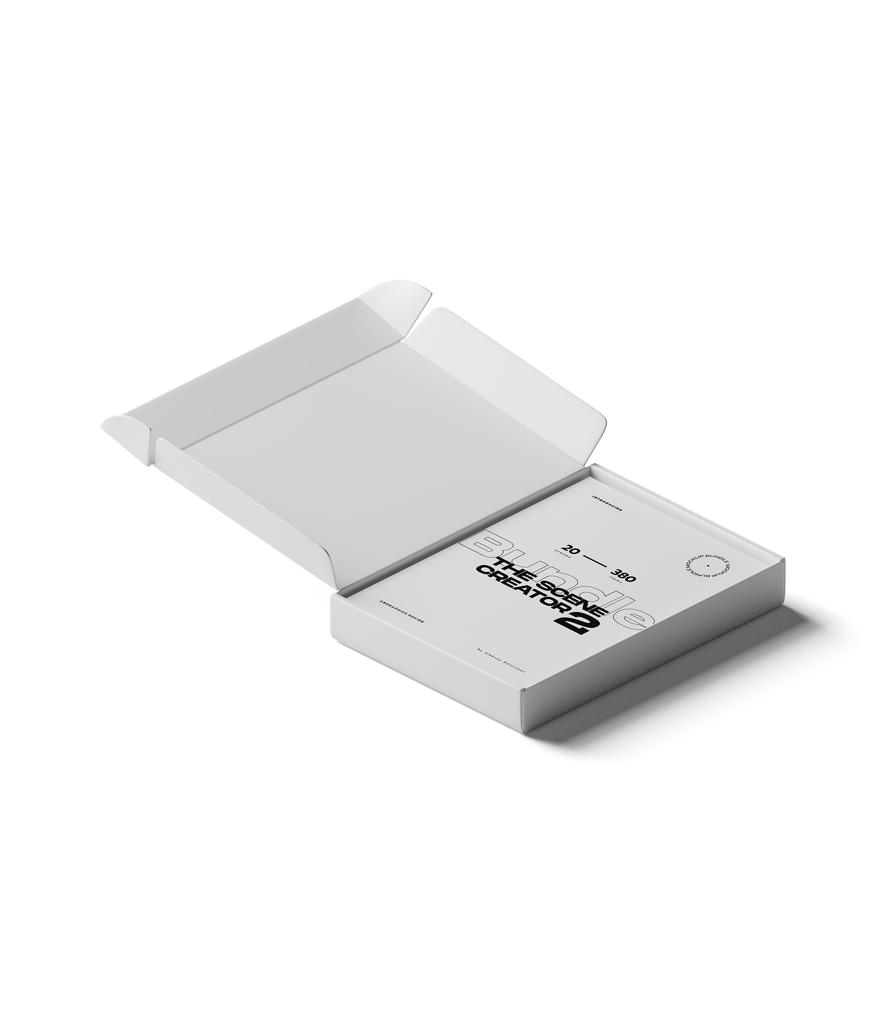 Mockup open box v1 isometric Mockup Open Box V1 Isometric