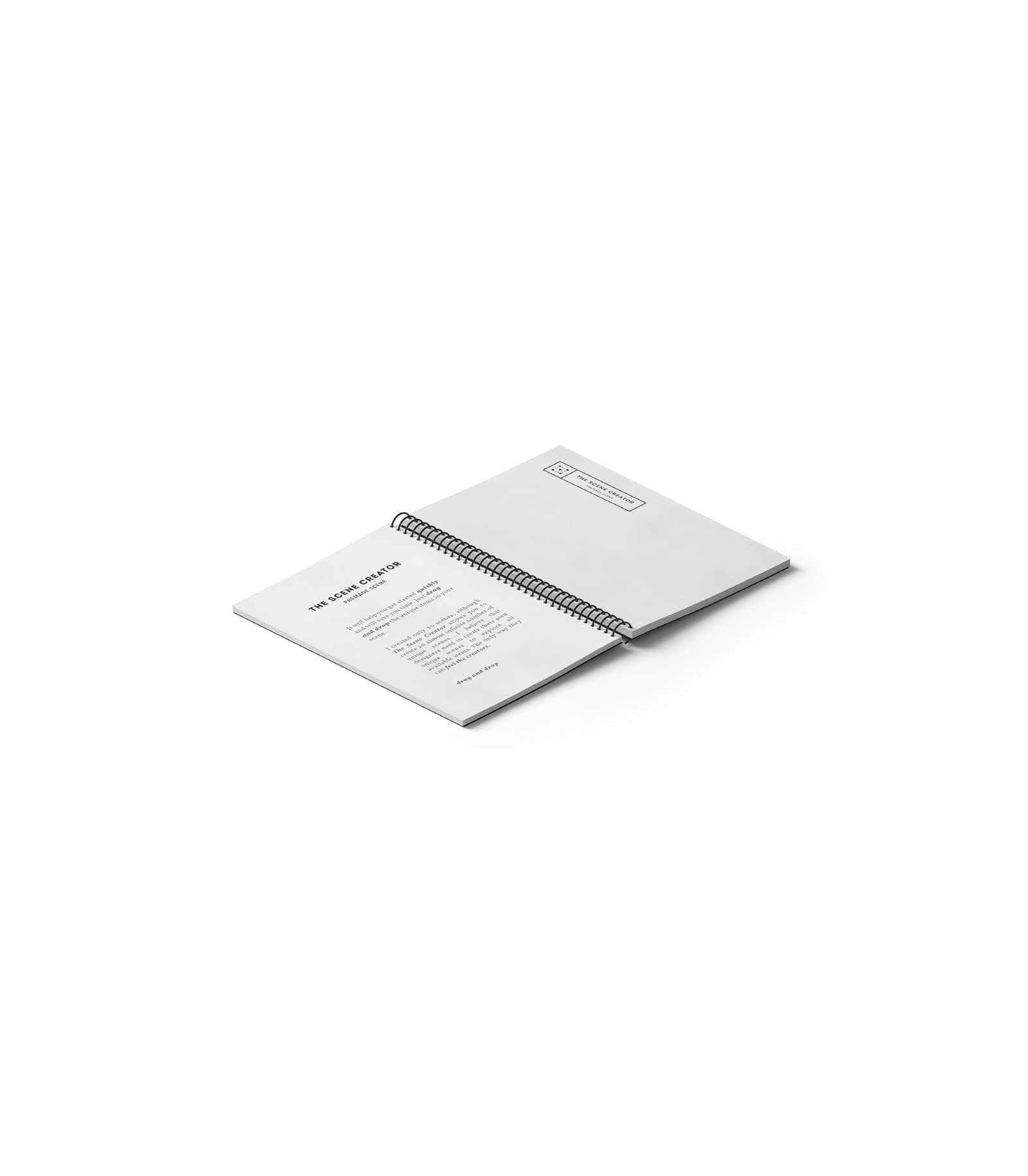 Mockup open notepad on spring isometric v3 Mockup Open Notepad On Spring Isometric V3