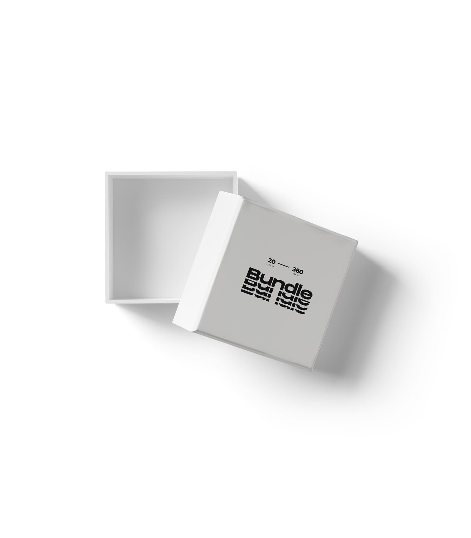 Mockup open square box v1 top Mockup Open Square Box V1 Top