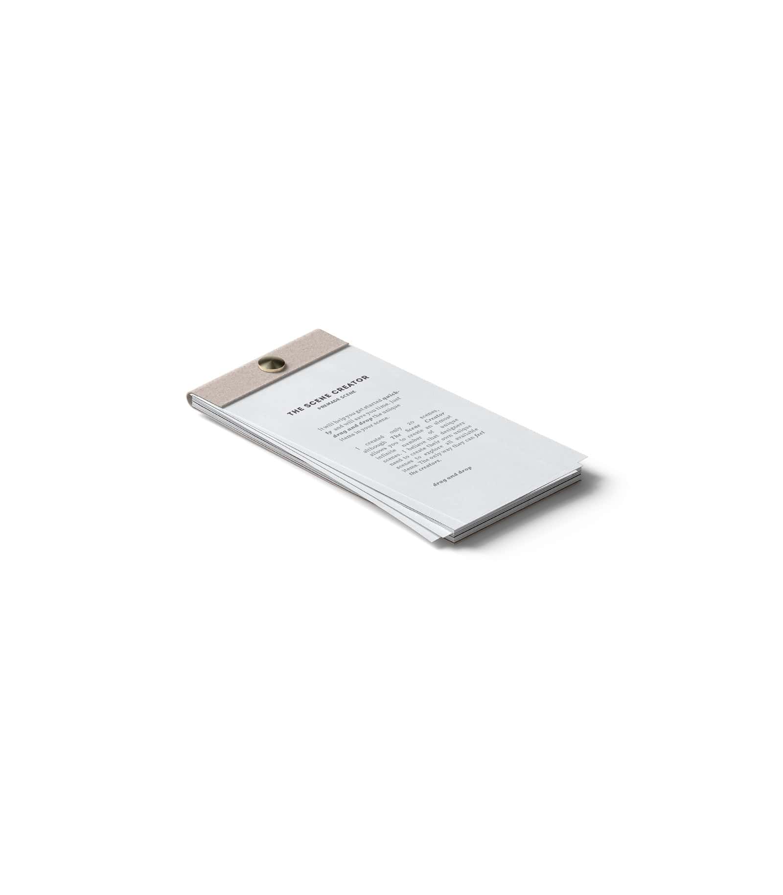 Mockup open tear off notepad isometric Mockup Open Tear Off Notepad Isometric