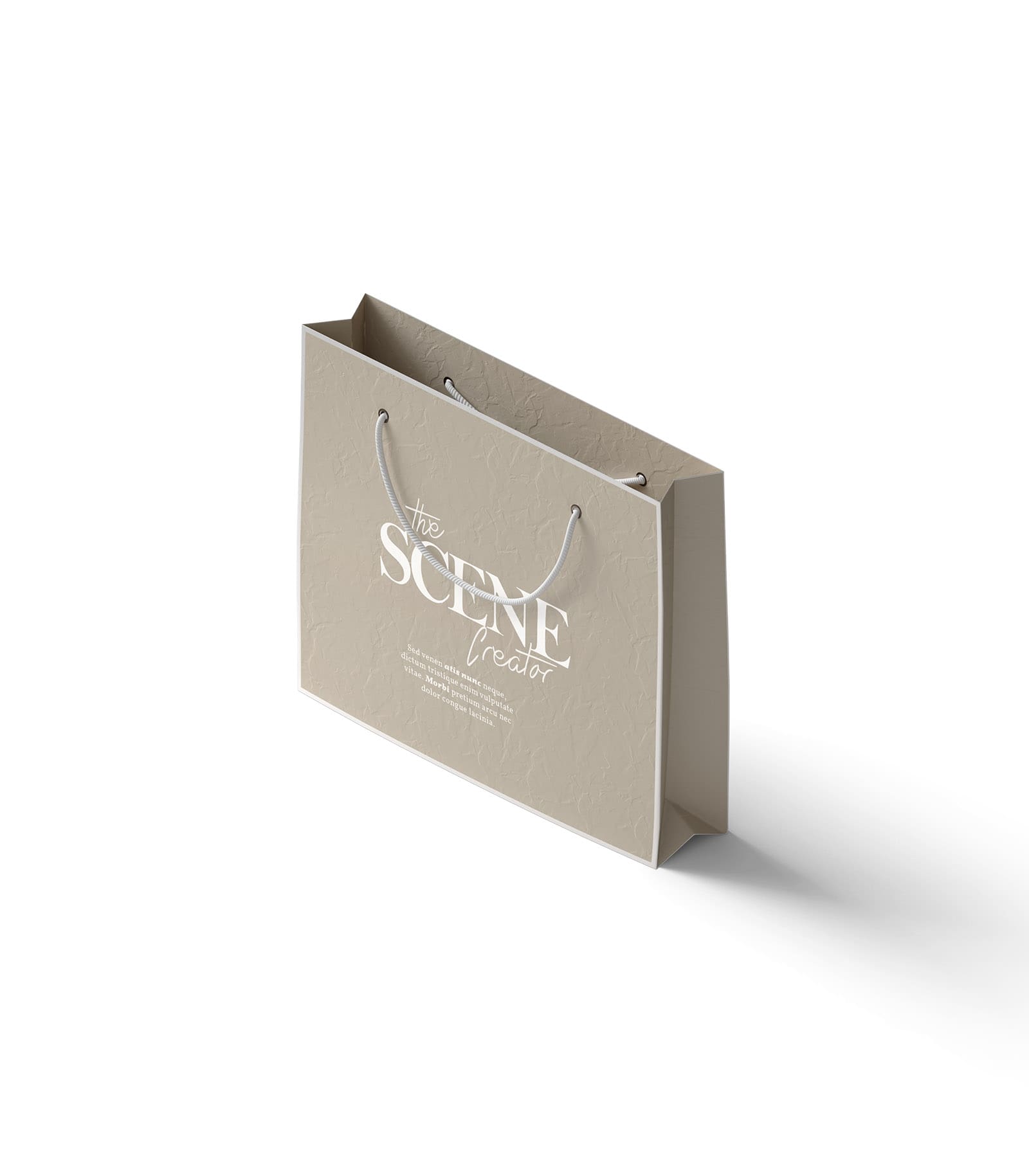 Mockup paper bag isometric v7 Mockup Paper Bag Isometric V7