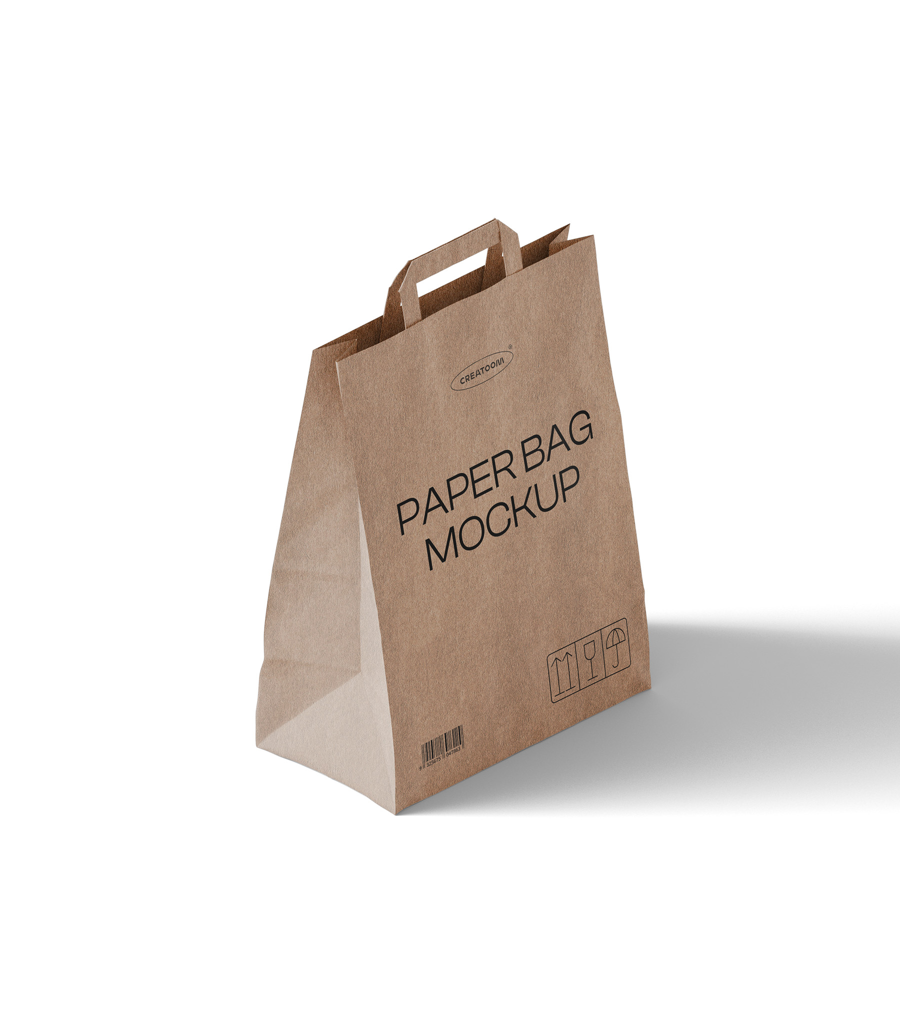 Mockup paper bag v13 isometric Mockup Paper Bag V13 Isometric