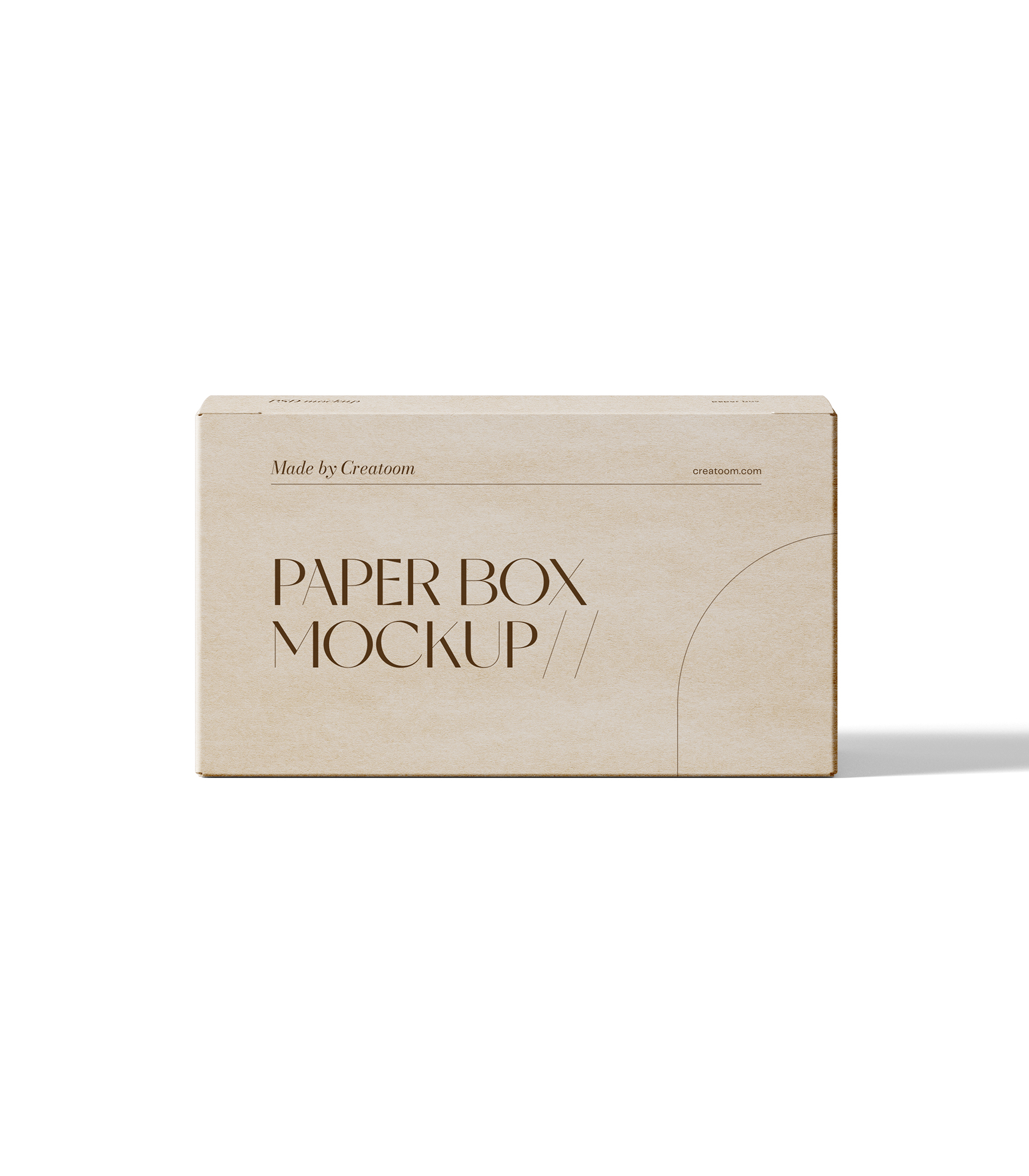 Mockup paper box v7 front view Mockup Paper Box V7 Front View
