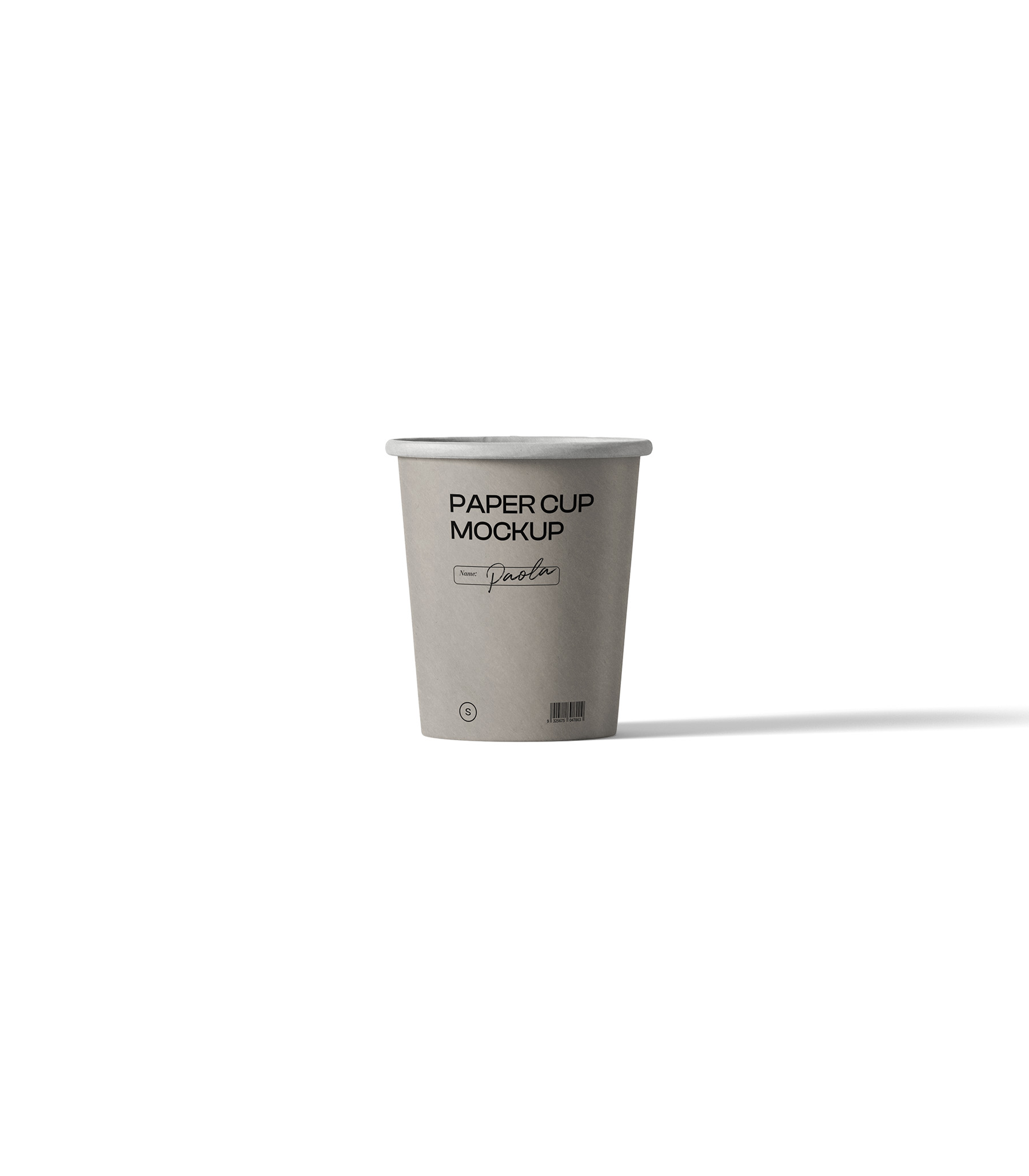 Mockup paper cup v2 front view Mockup Paper Cup V2 Front View