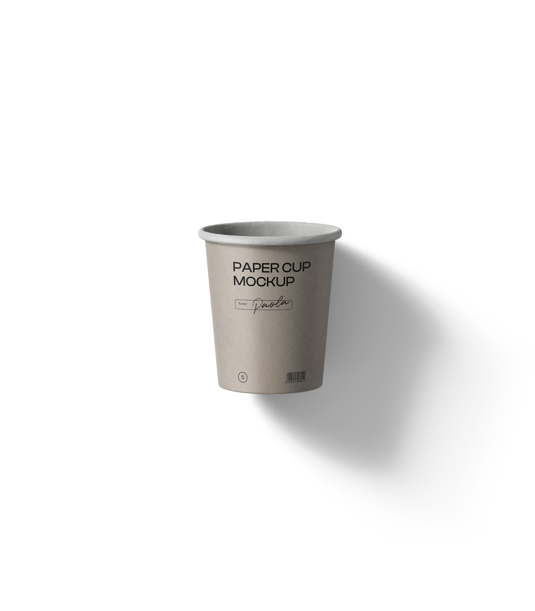 Mockup paper cup v2 top view Mockup Paper Cup V2 Top View