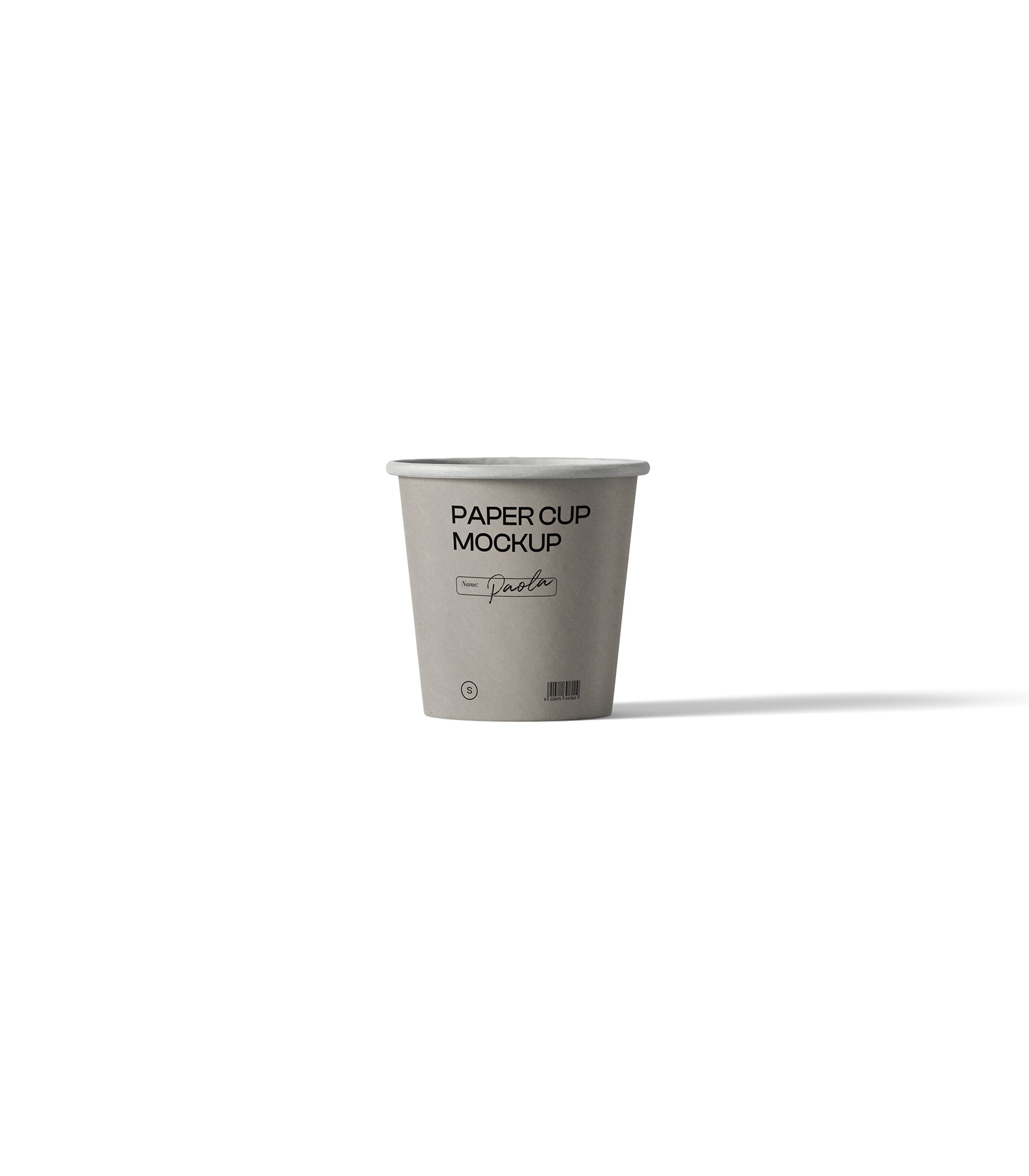 Mockup paper cup v3 front view Mockup Paper Cup V3 Front View