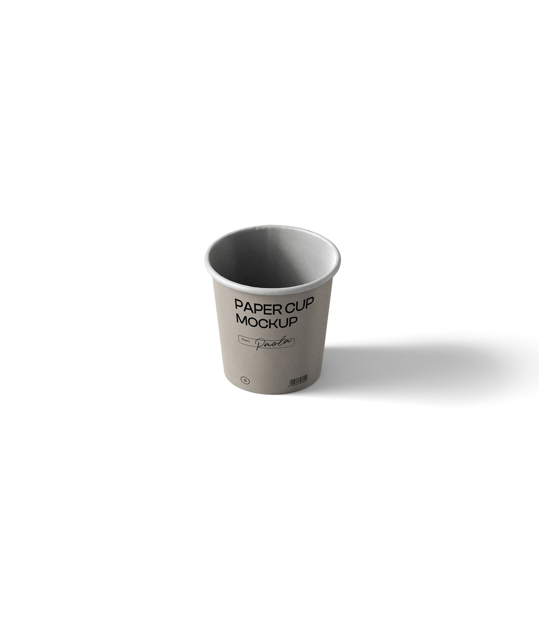 Mockup paper cup v3 isometric Mockup Paper Cup V3 Isometric