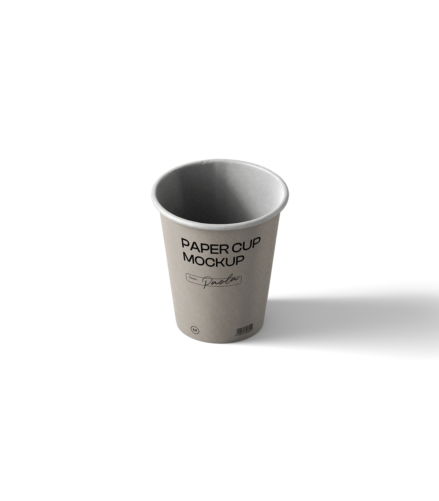 Mockup paper cup v4 isometric Mockup Paper Cup V4 Isometric