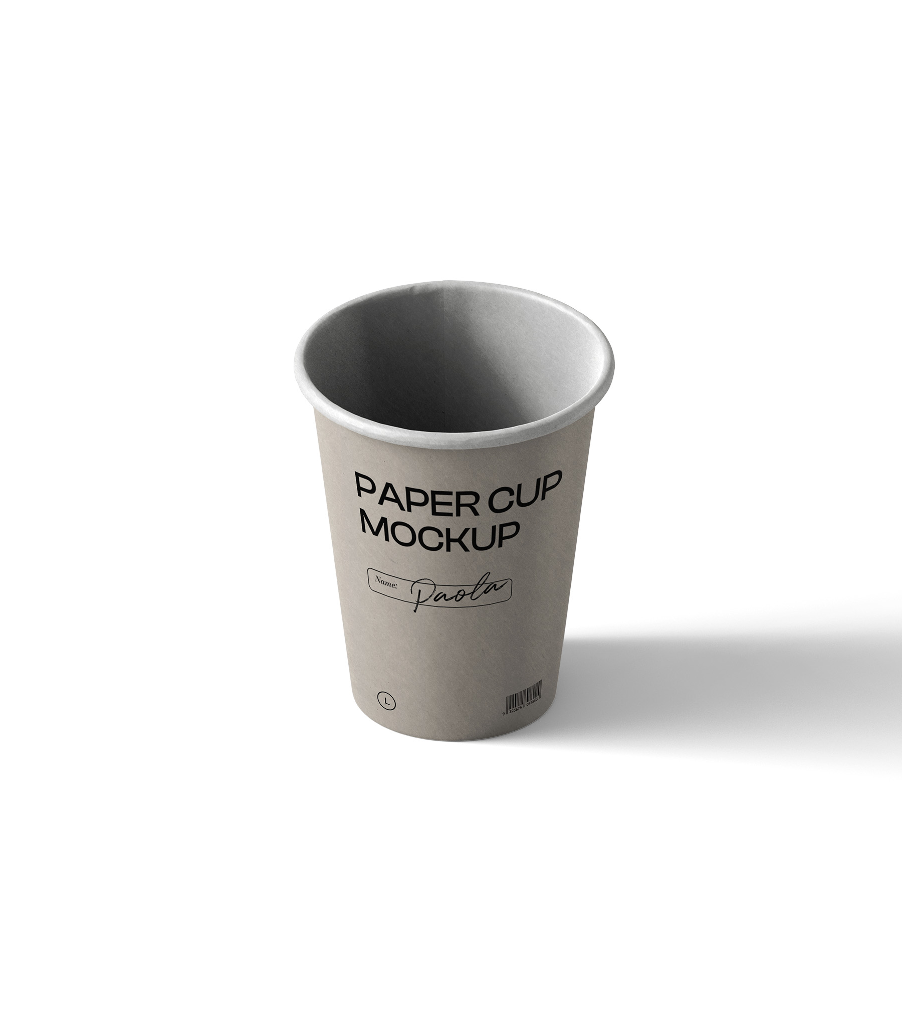Mockup paper cup v5 isometric Mockup Paper Cup V5 Isometric