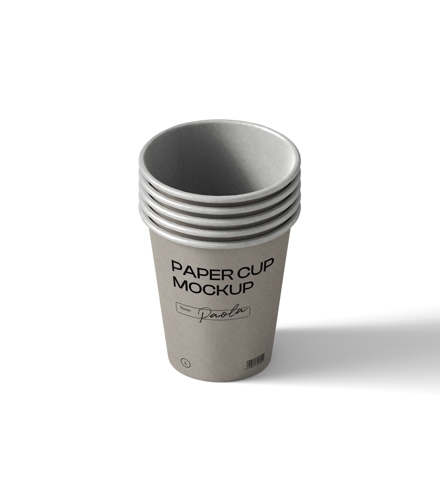 Mockup paper cups v5 isometric Mockup Paper Cups V5 Isometric