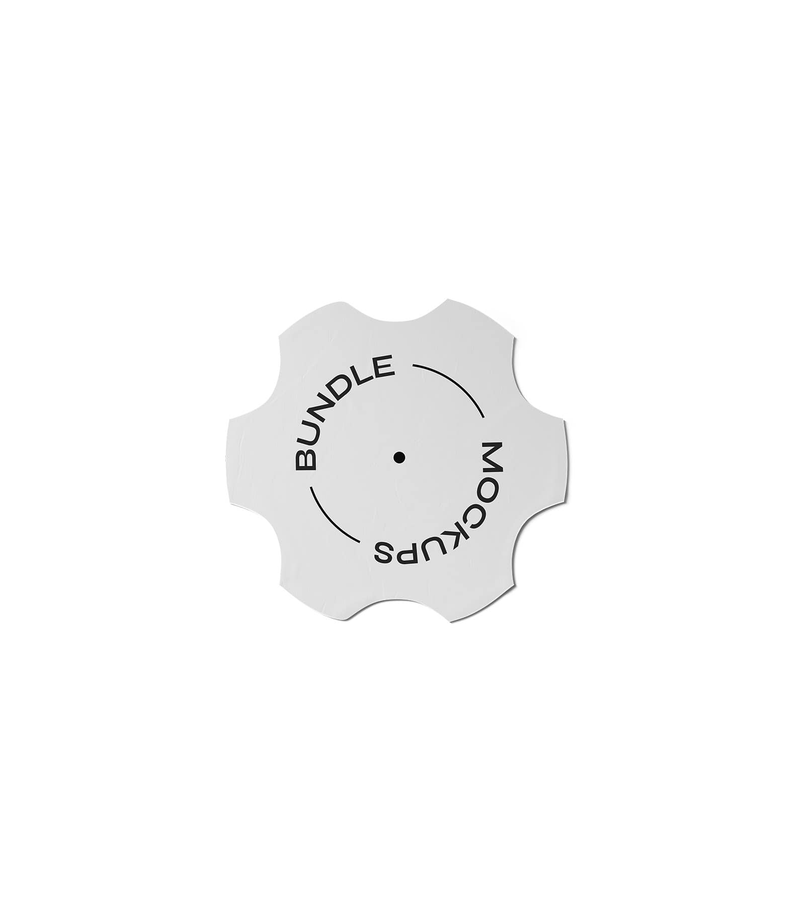 Mockup paper label v1 top Mockup Paper Label V1 Top