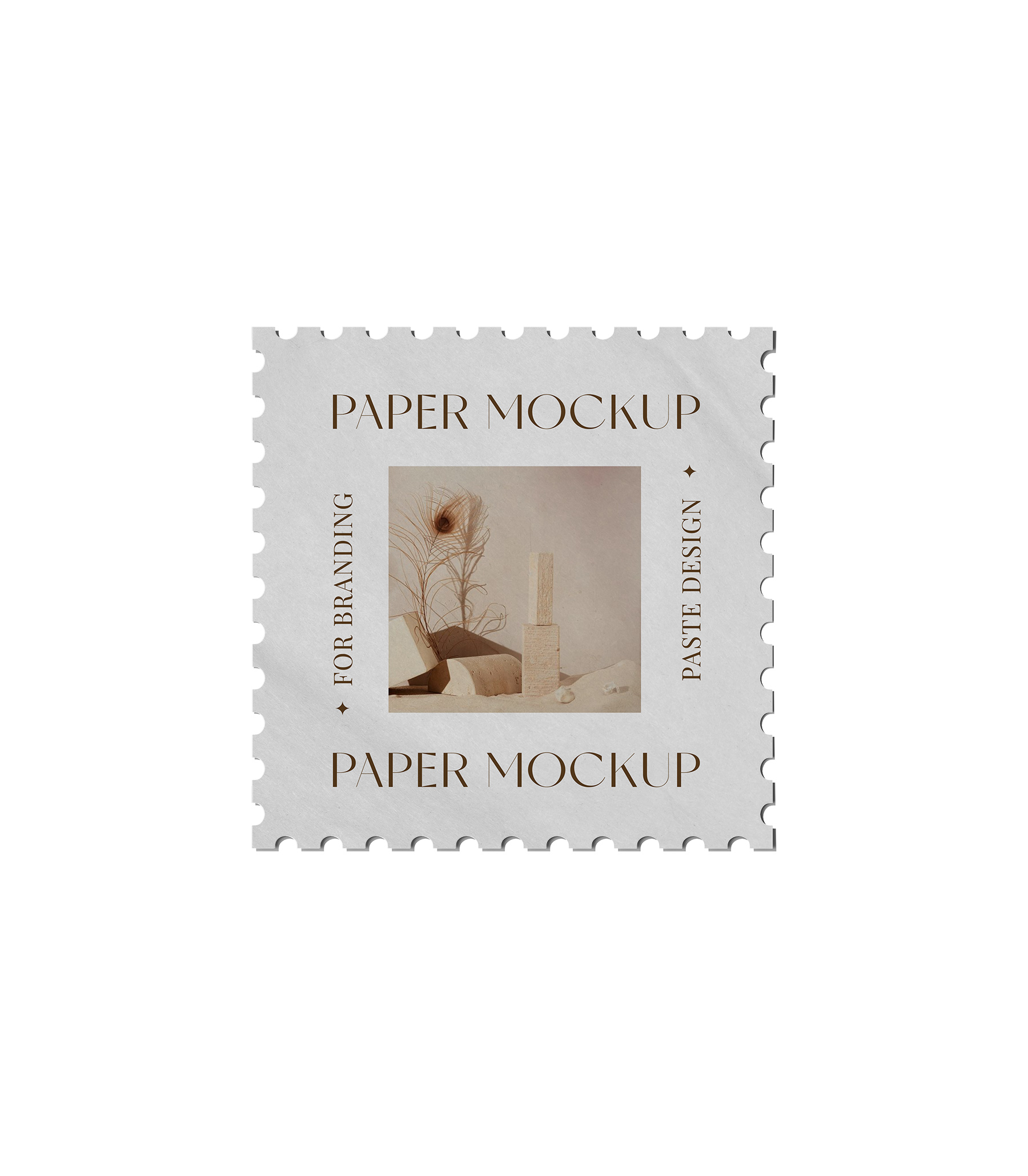 Mockup paper label v11 front view Mockup Paper Label V11 Front View