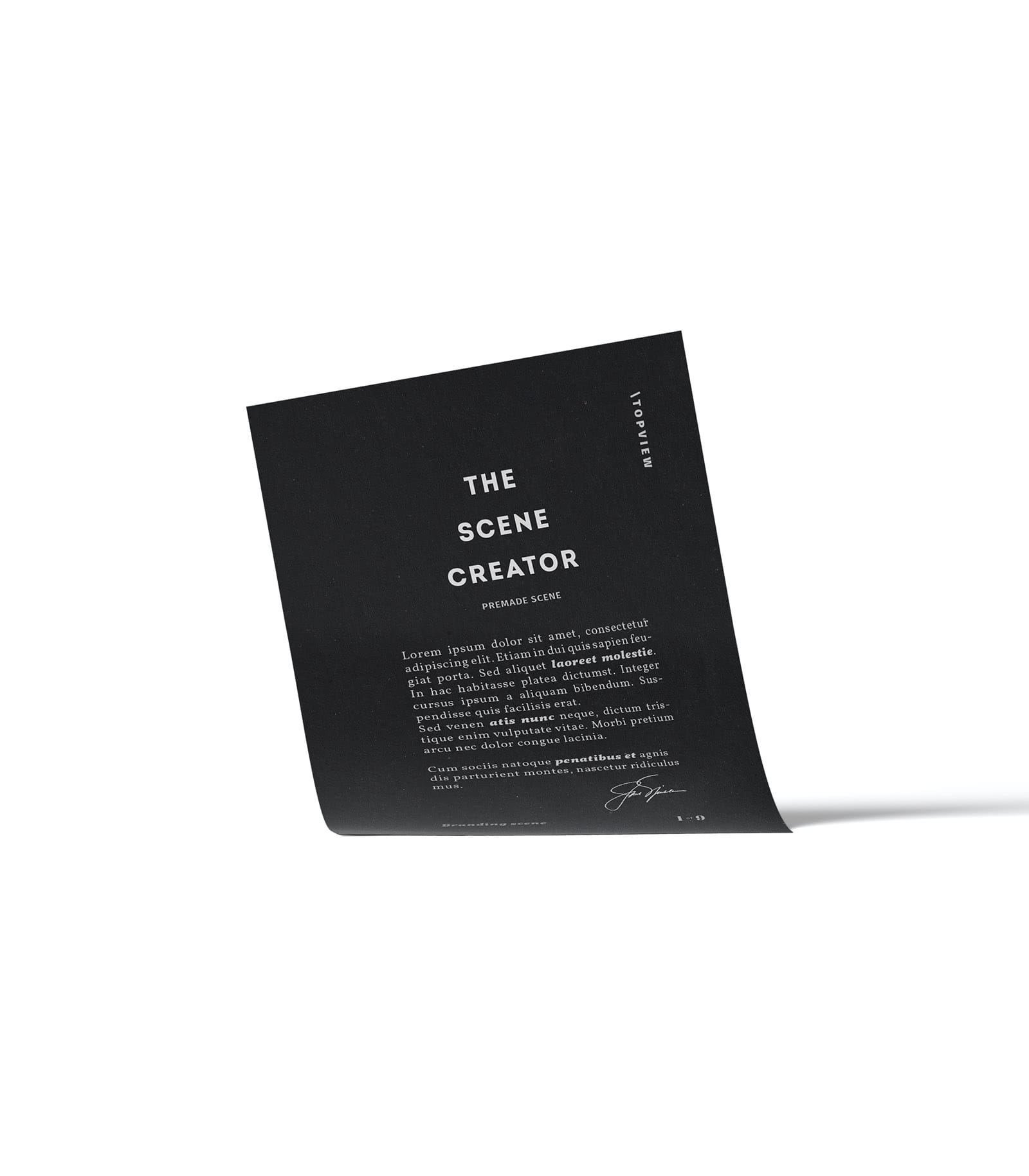 Mockup paper front Mockup Paper Front