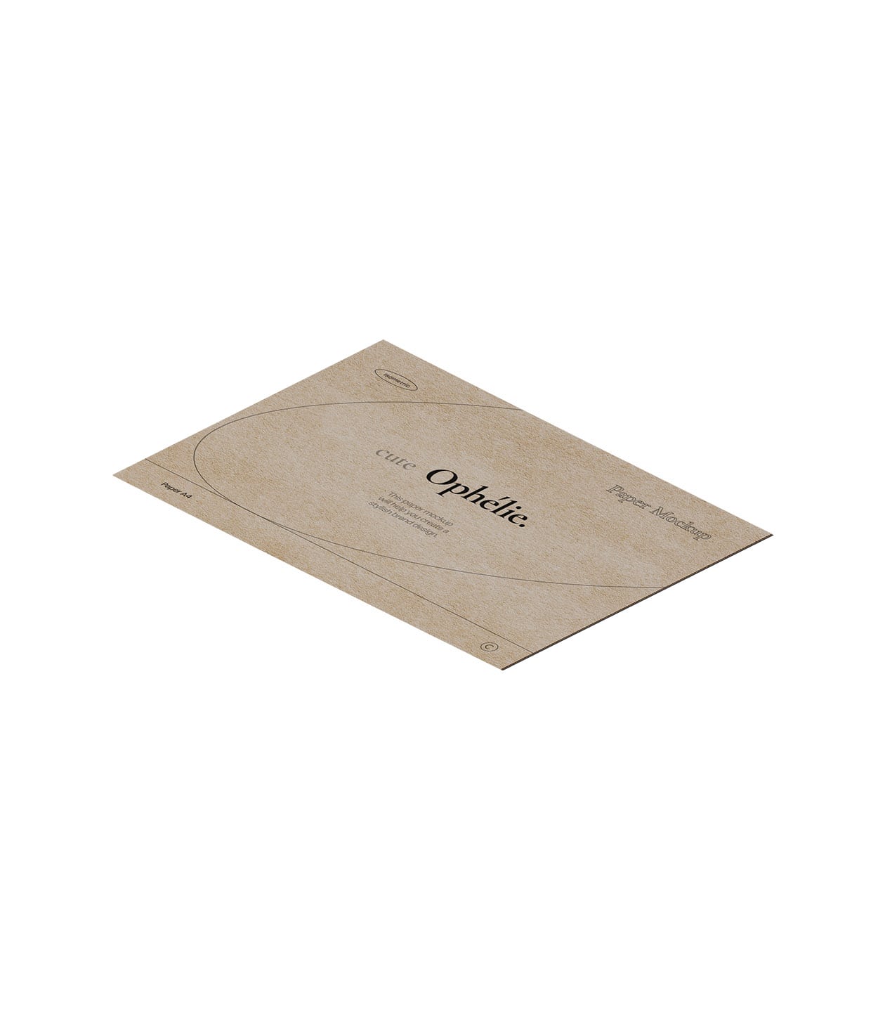 Mockup paper v1 isometric Mockup Paper V1 Isometric