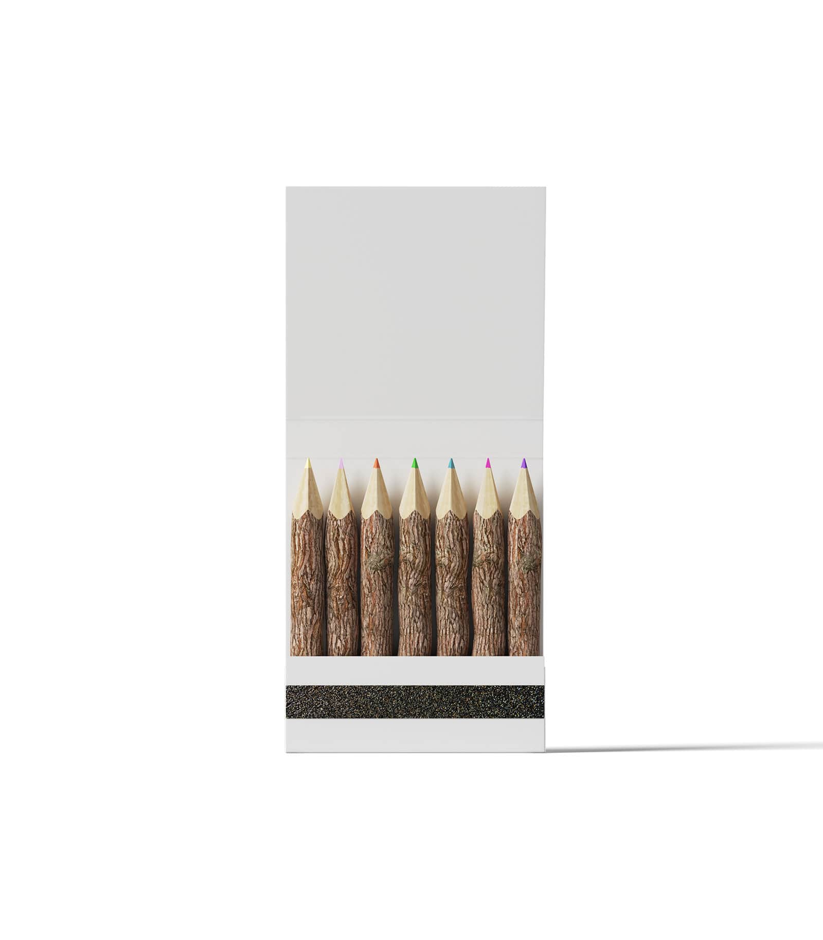 Mockup pencils in case front Mockup Pencils In Case Front