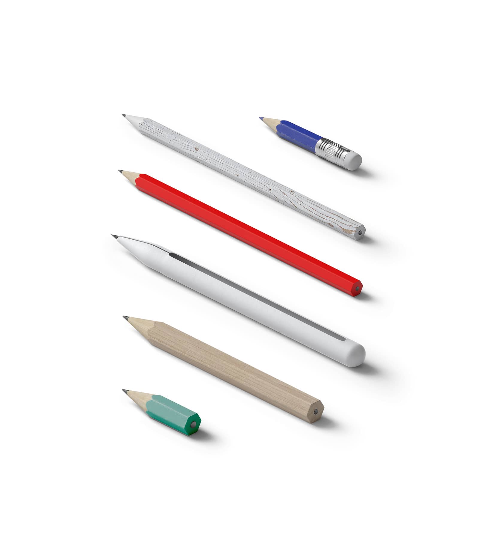 Mockup pencils isometric v6 Mockup Pencils Isometric V6