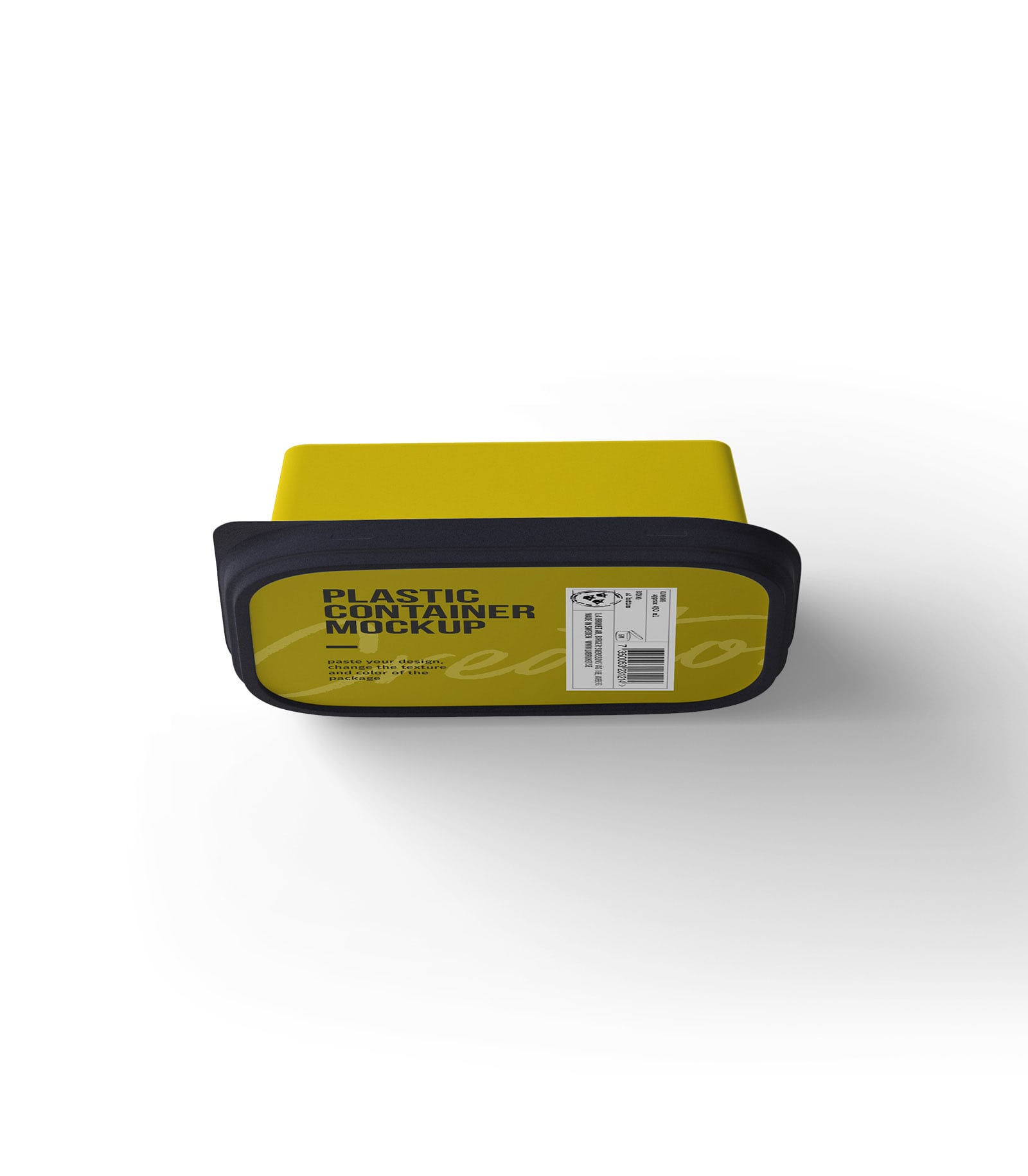 Mockup plastic container v2 top Mockup Plastic Container V2 Top