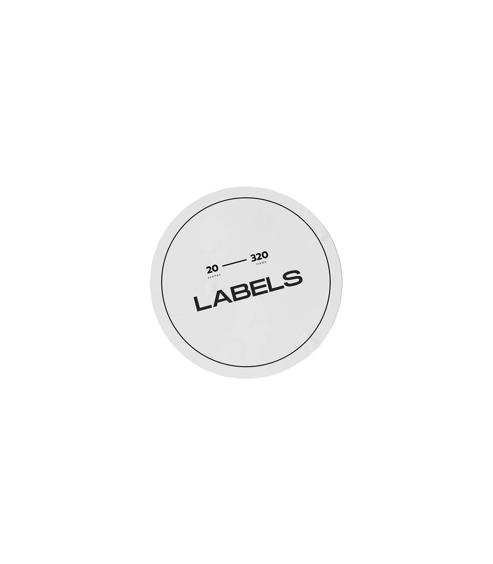 Mockup round paper label v1 front Mockup Round Paper Label V1 Front