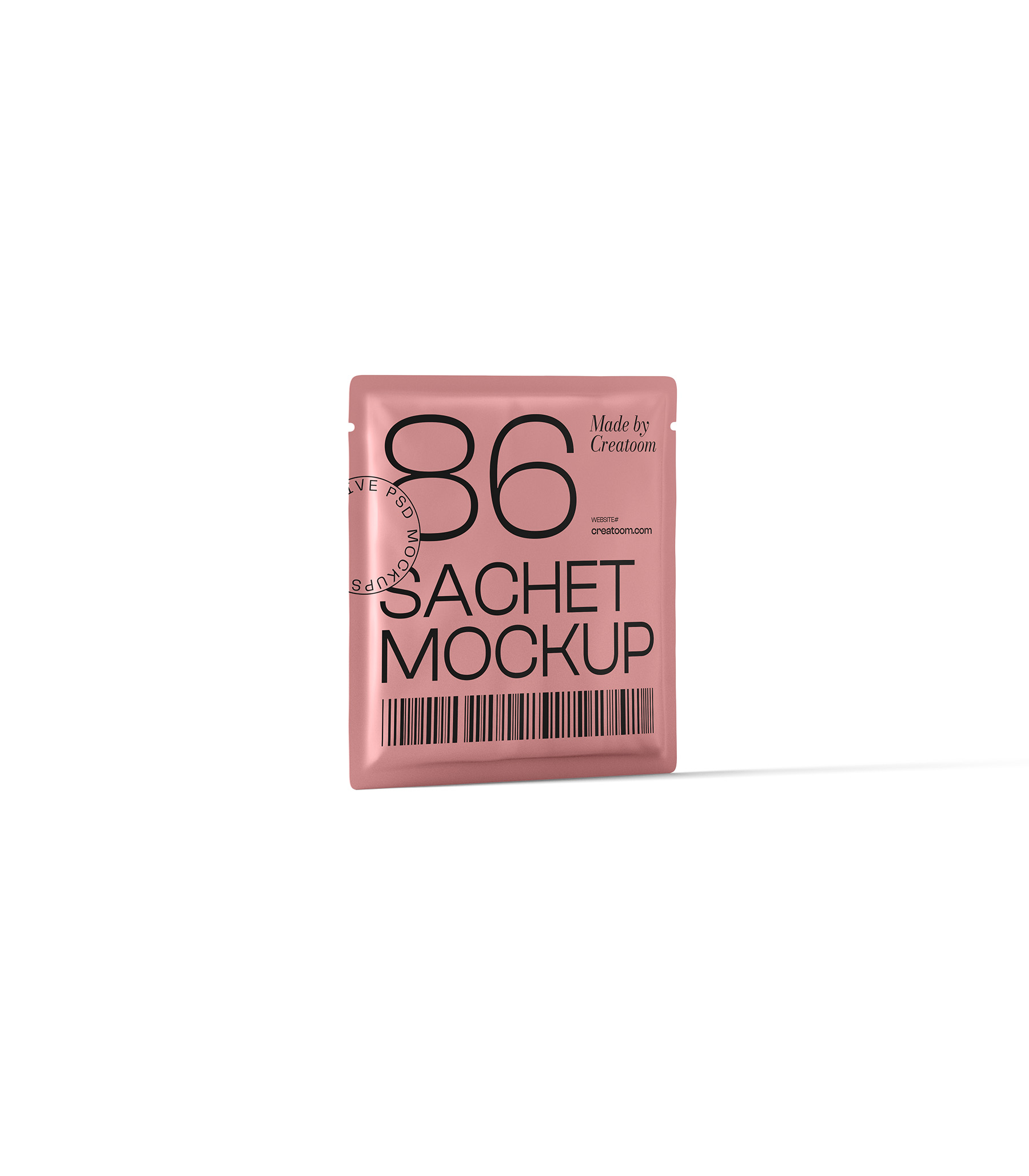 Mockup sachet v2 front view Mockup Sachet V2 Front View