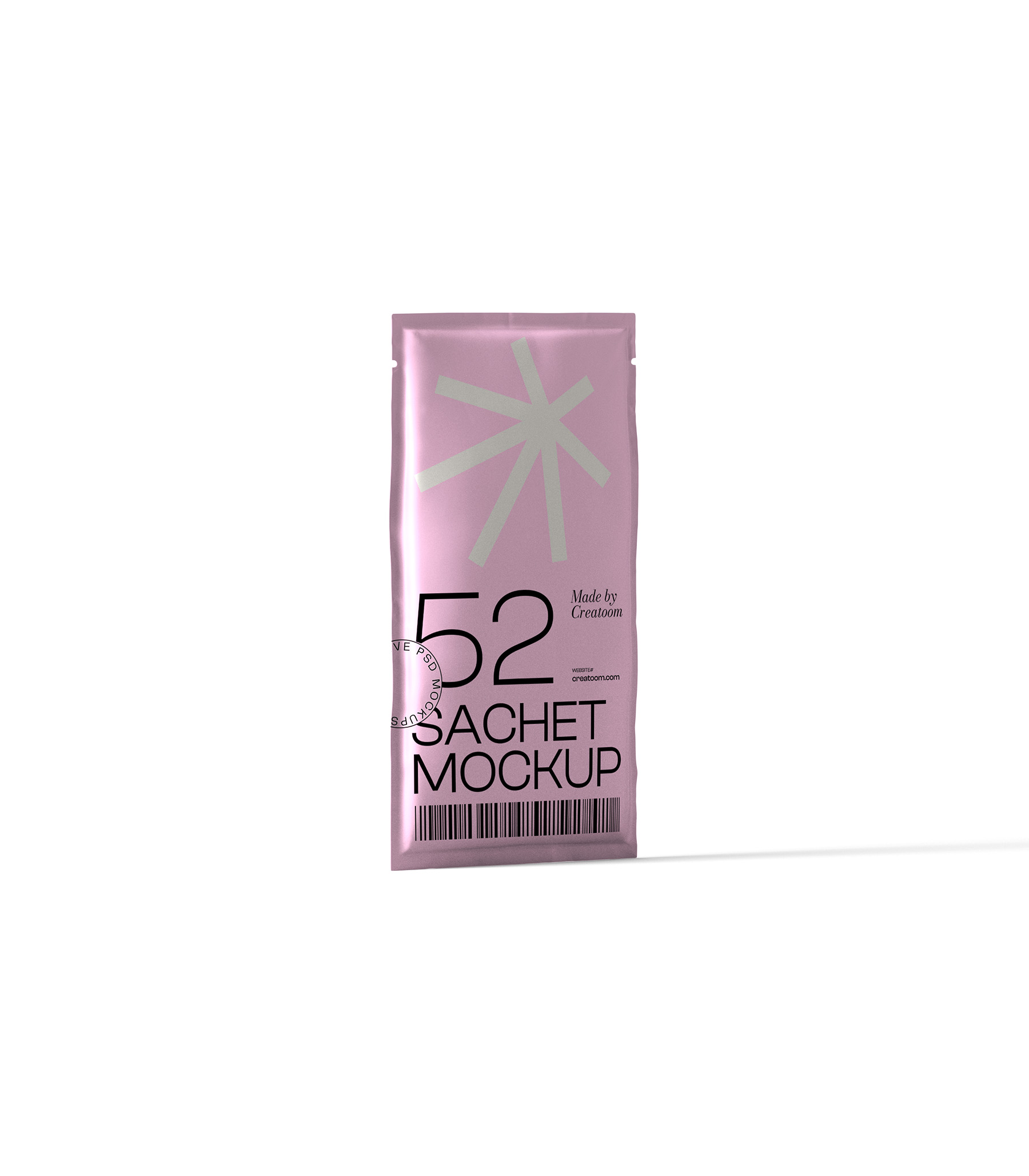 Mockup sachet v5 front view Mockup Sachet V5 Front View
